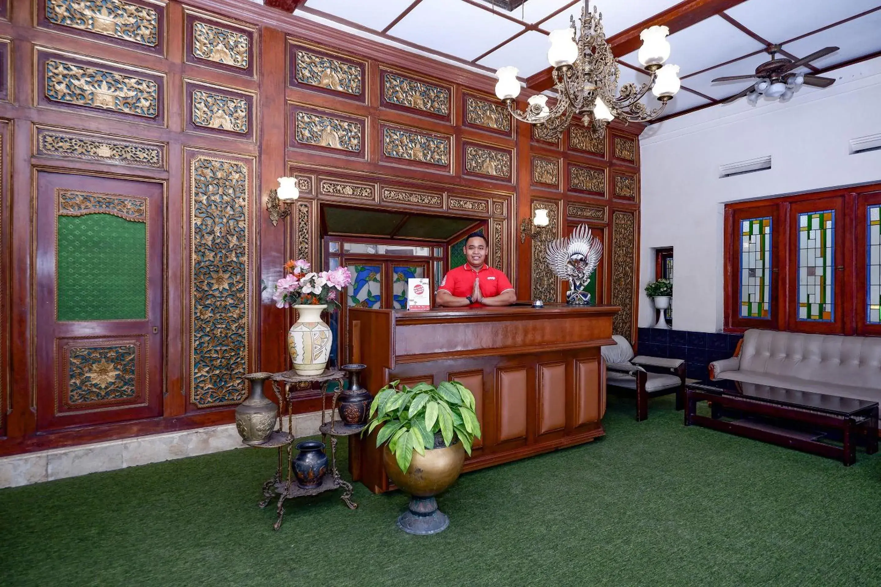 Lobby or reception in SUPER OYO Capital O 1644 Hotel Griya Kencana Lobby or reception in SUPER OYO Capital O 1644 Hotel Griya Kencana