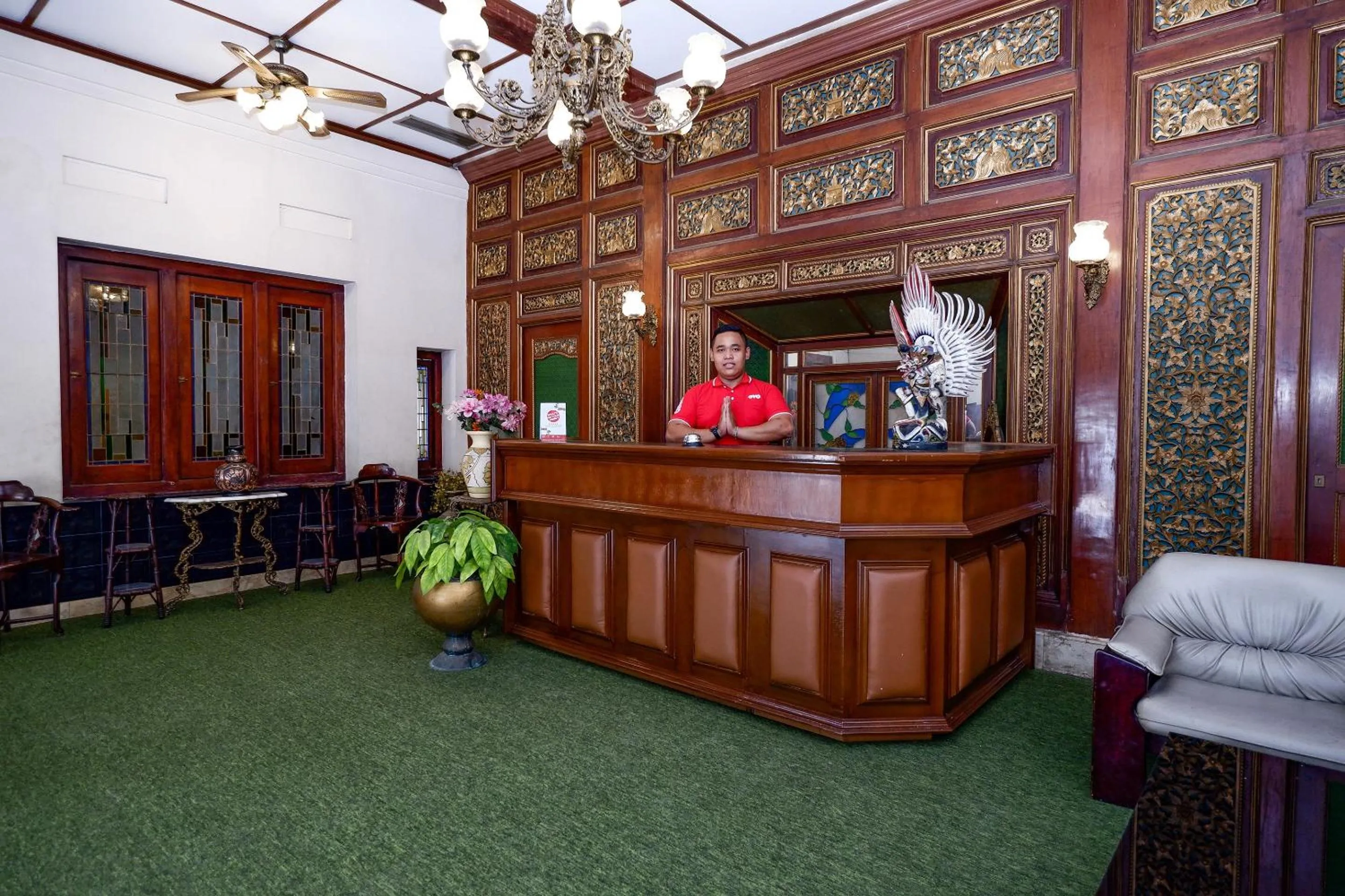 Lobby or reception in SUPER OYO Capital O 1644 Hotel Griya Kencana