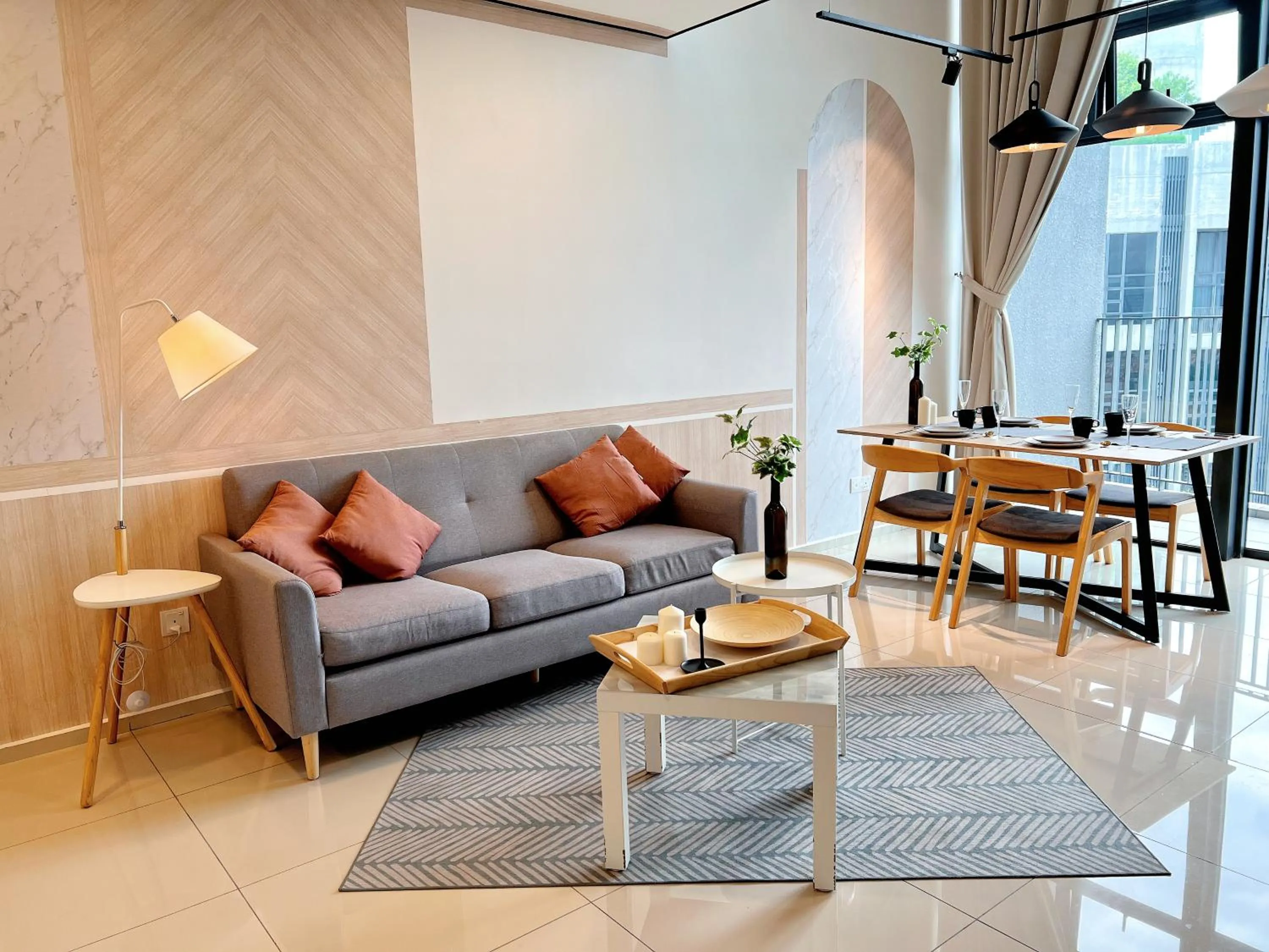 Living room in EkoCheras Designer Suite by Moka @ Cheras