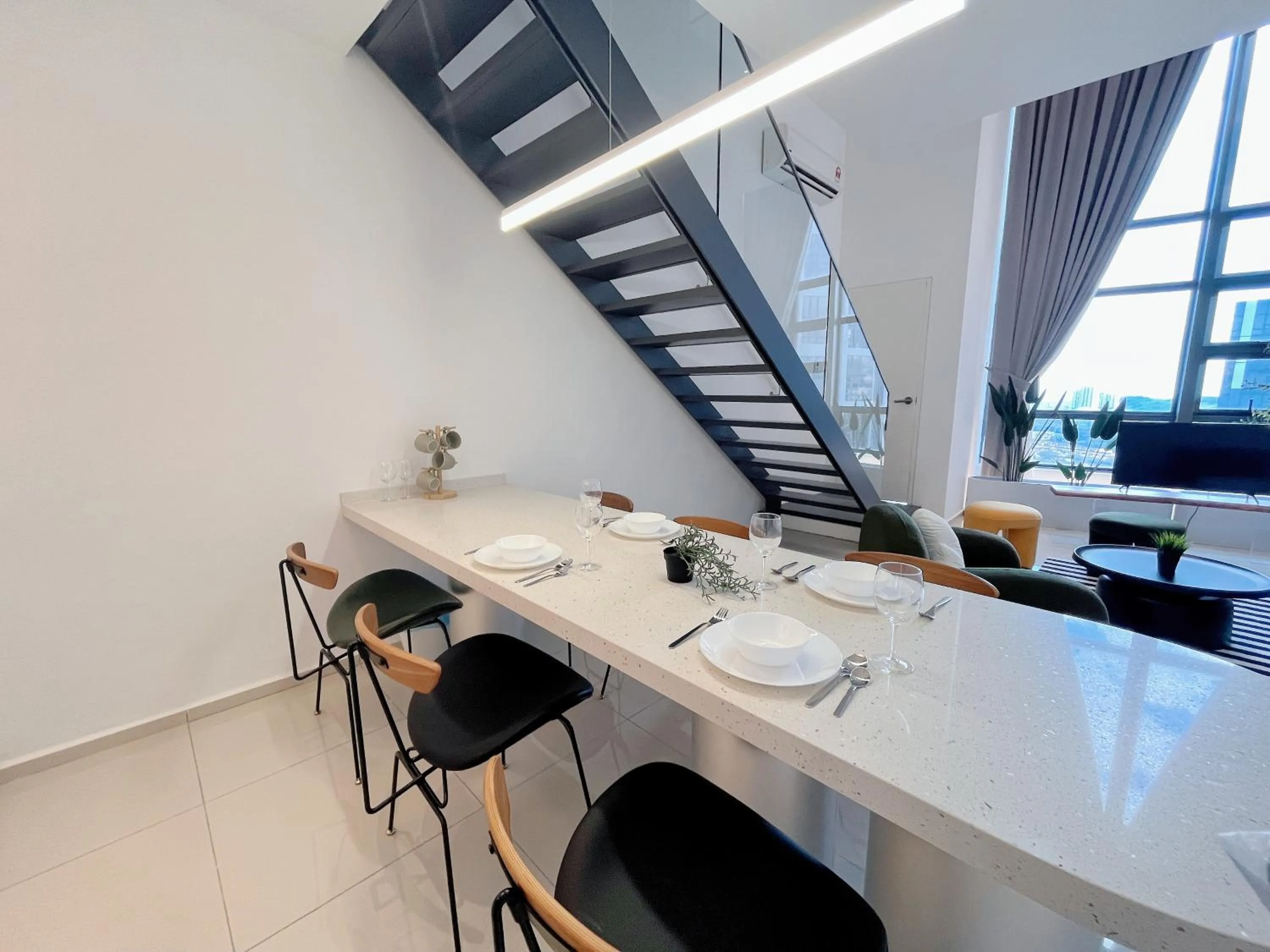 Dining area in EkoCheras Designer Suite by Moka @ Cheras