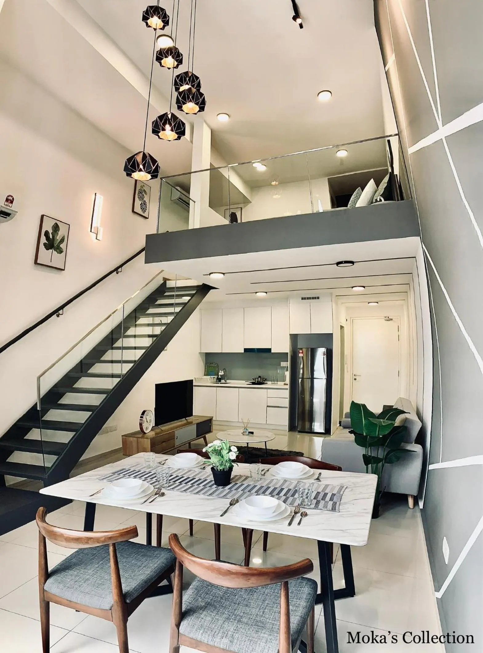 Dining area in EkoCheras Designer Suite by Moka @ Cheras