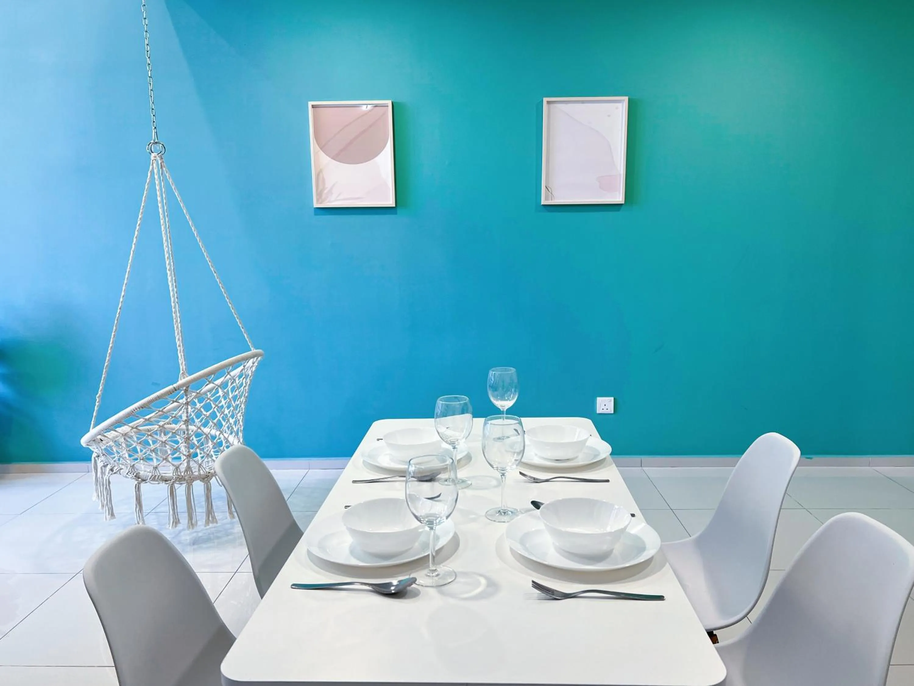 Dining area in EkoCheras Designer Suite by Moka @ Cheras