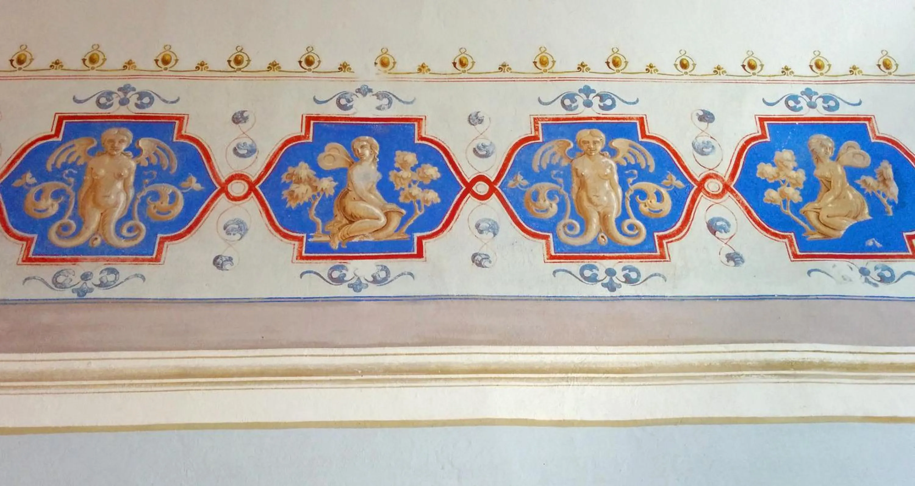 Decorative detail in Villa Palagione Centro Interculturale