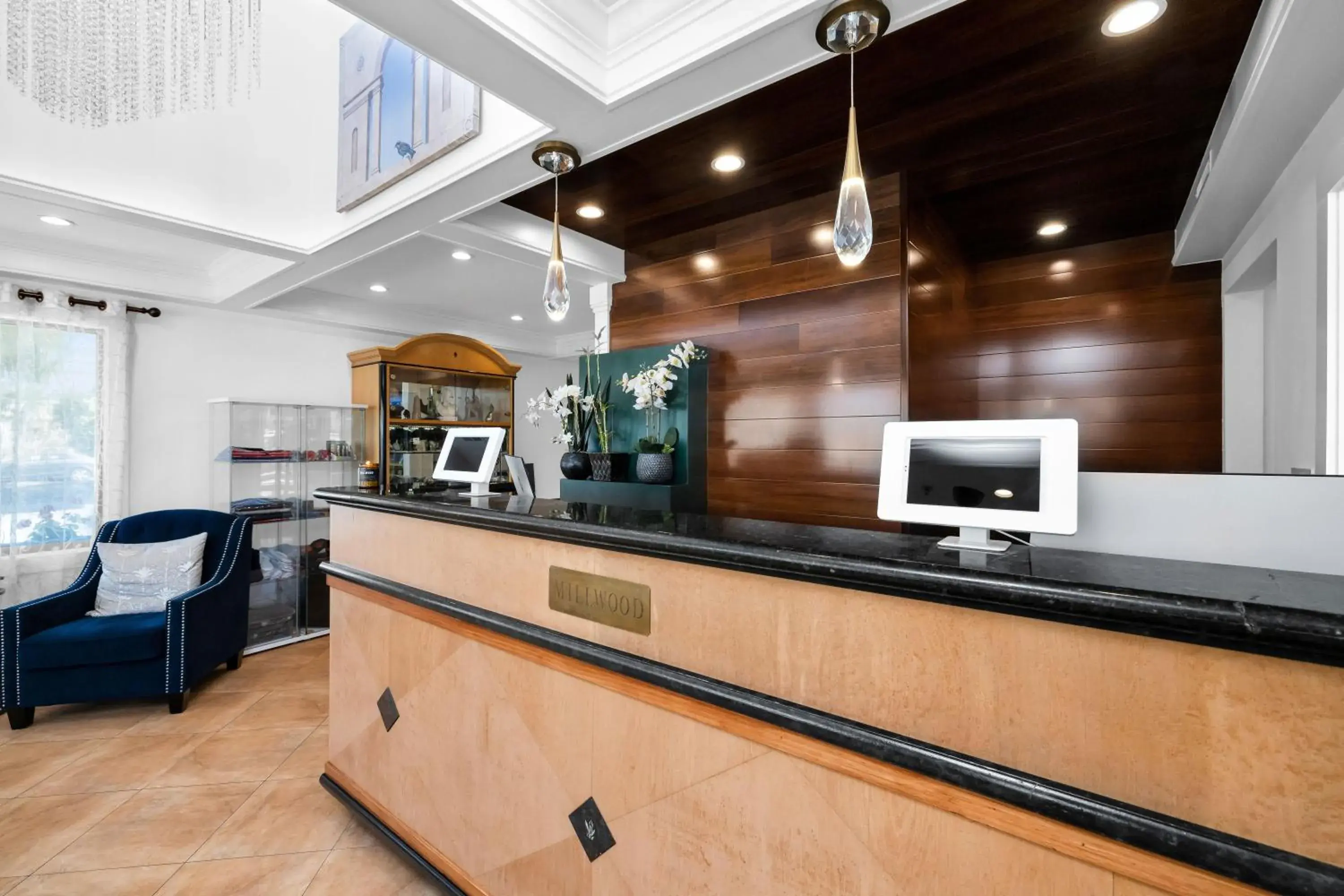 Lobby or reception in The Millwood Lobby or reception in The Millwood