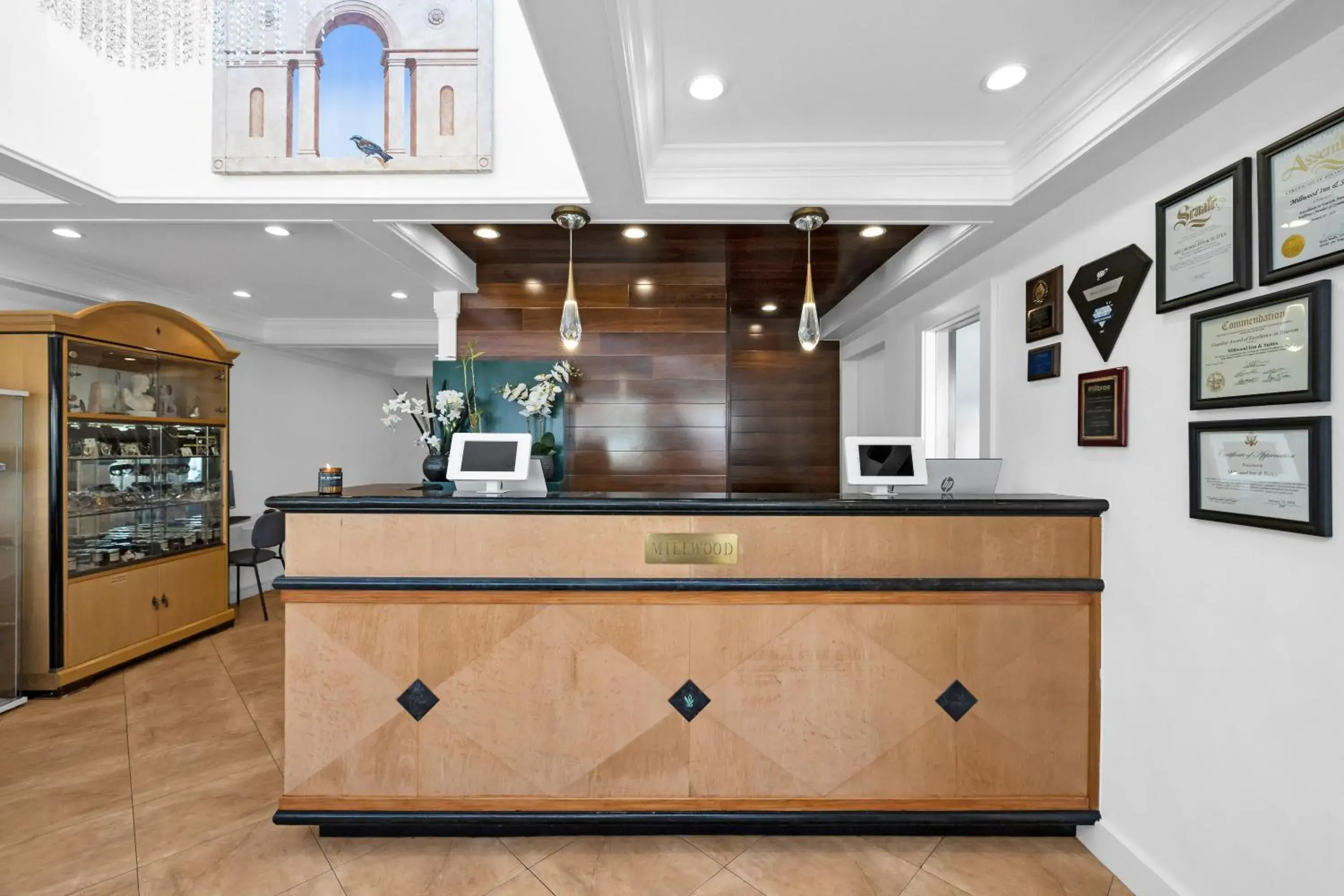 Lobby or reception in The Millwood Lobby or reception in The Millwood