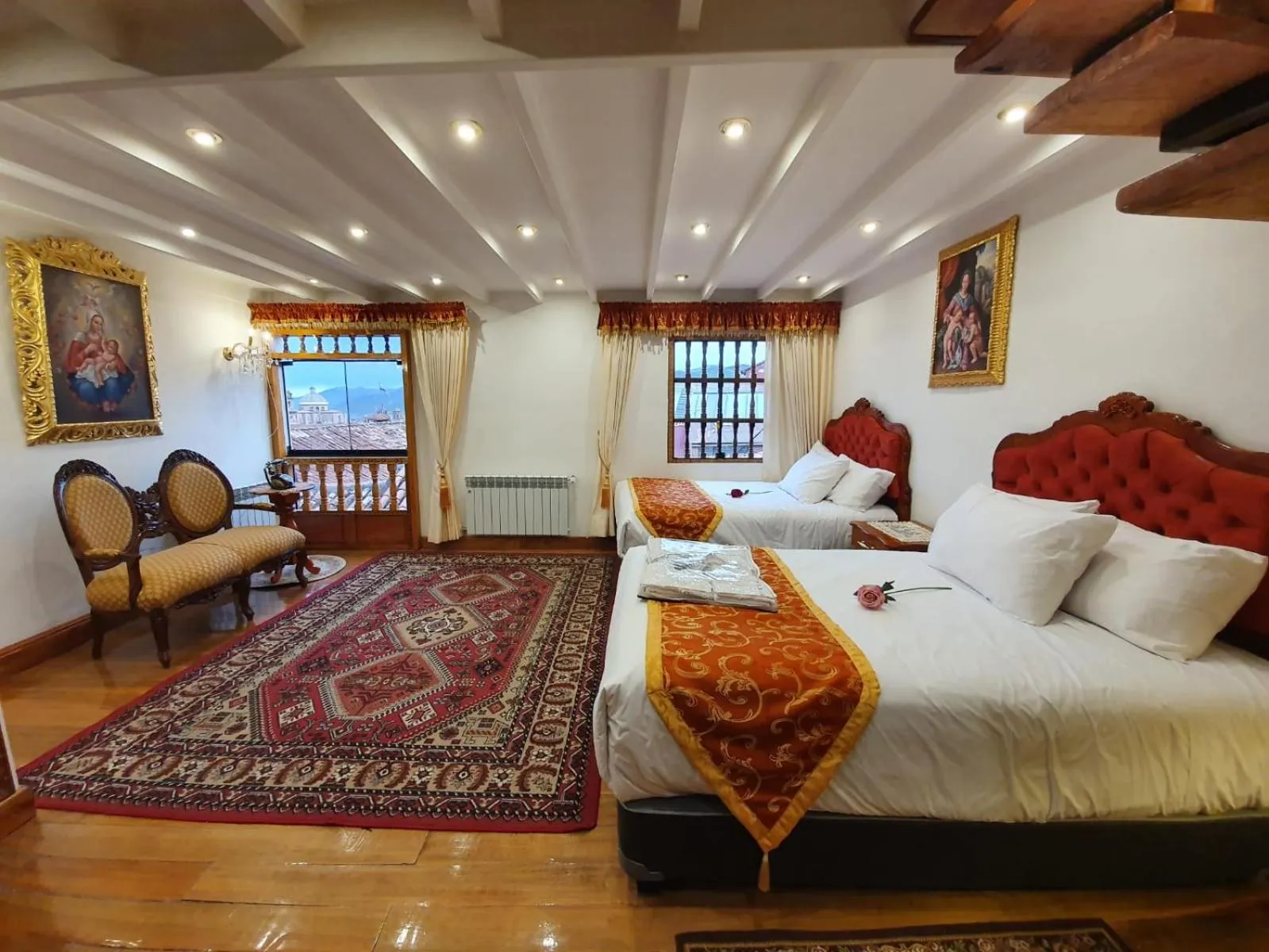 Bed in Casona Corrales Hotel Boutique