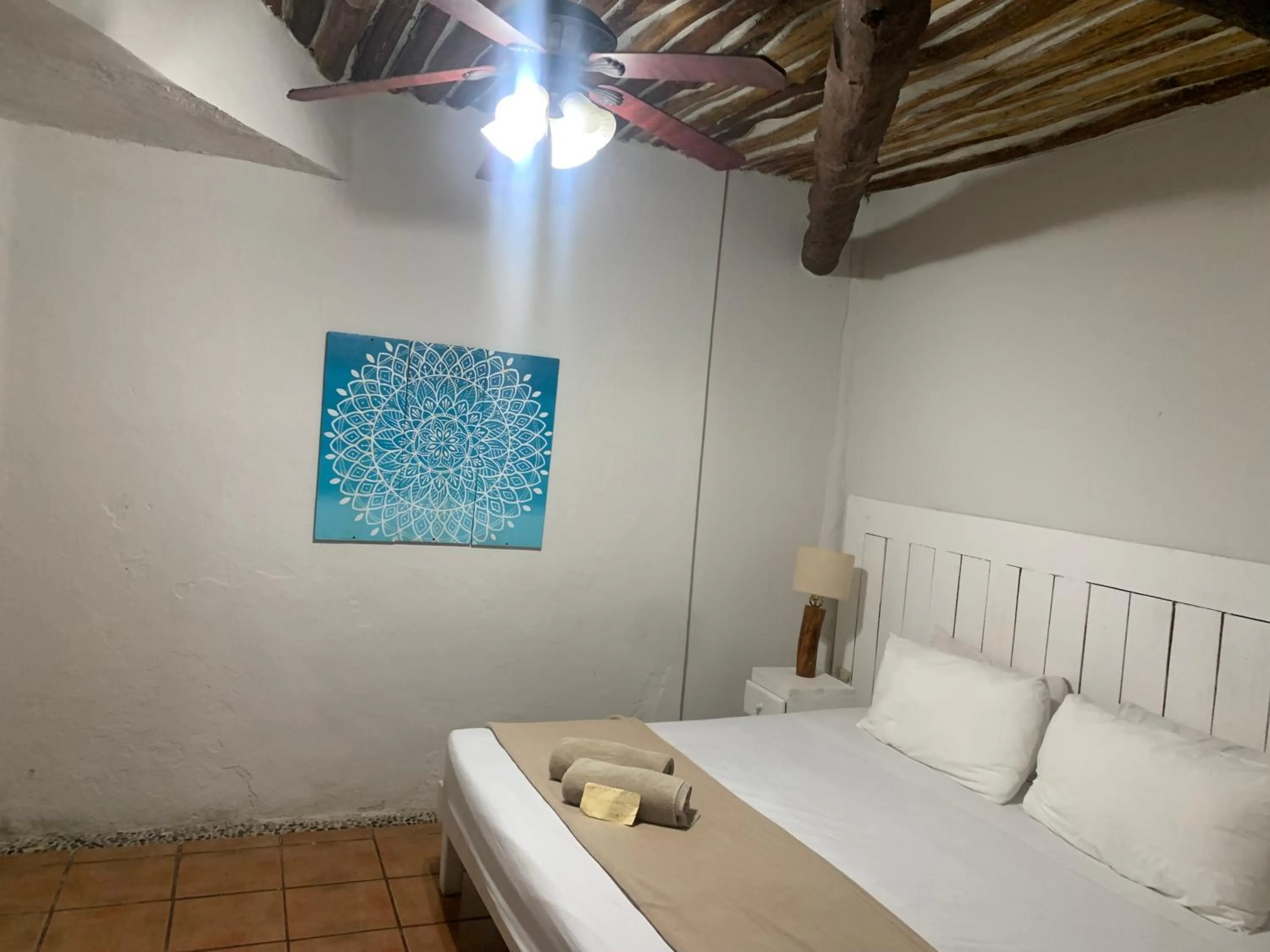 Bed in Casa CARIBE Cancun