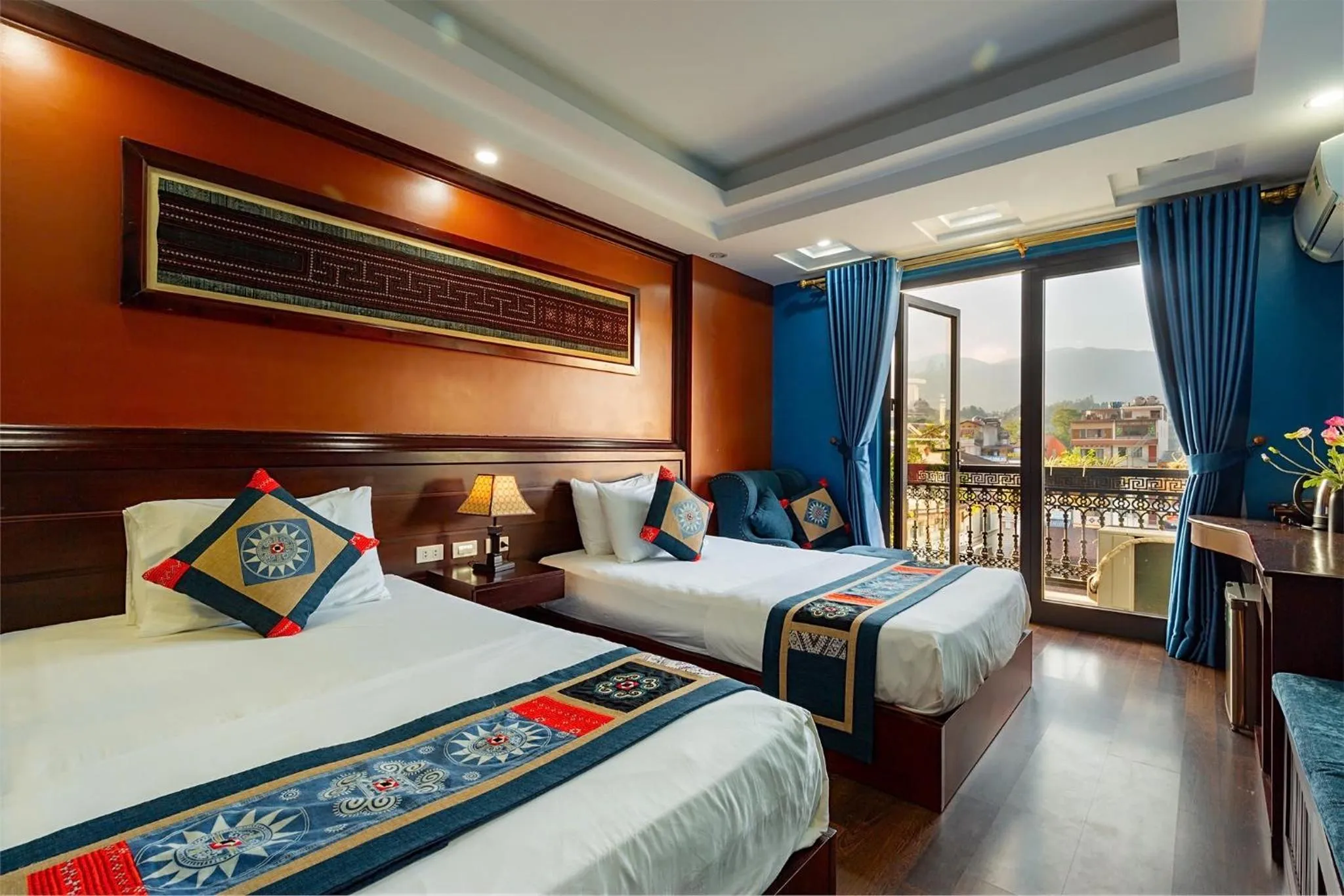 Bed in SAPA FULL HOUSE HOTEL