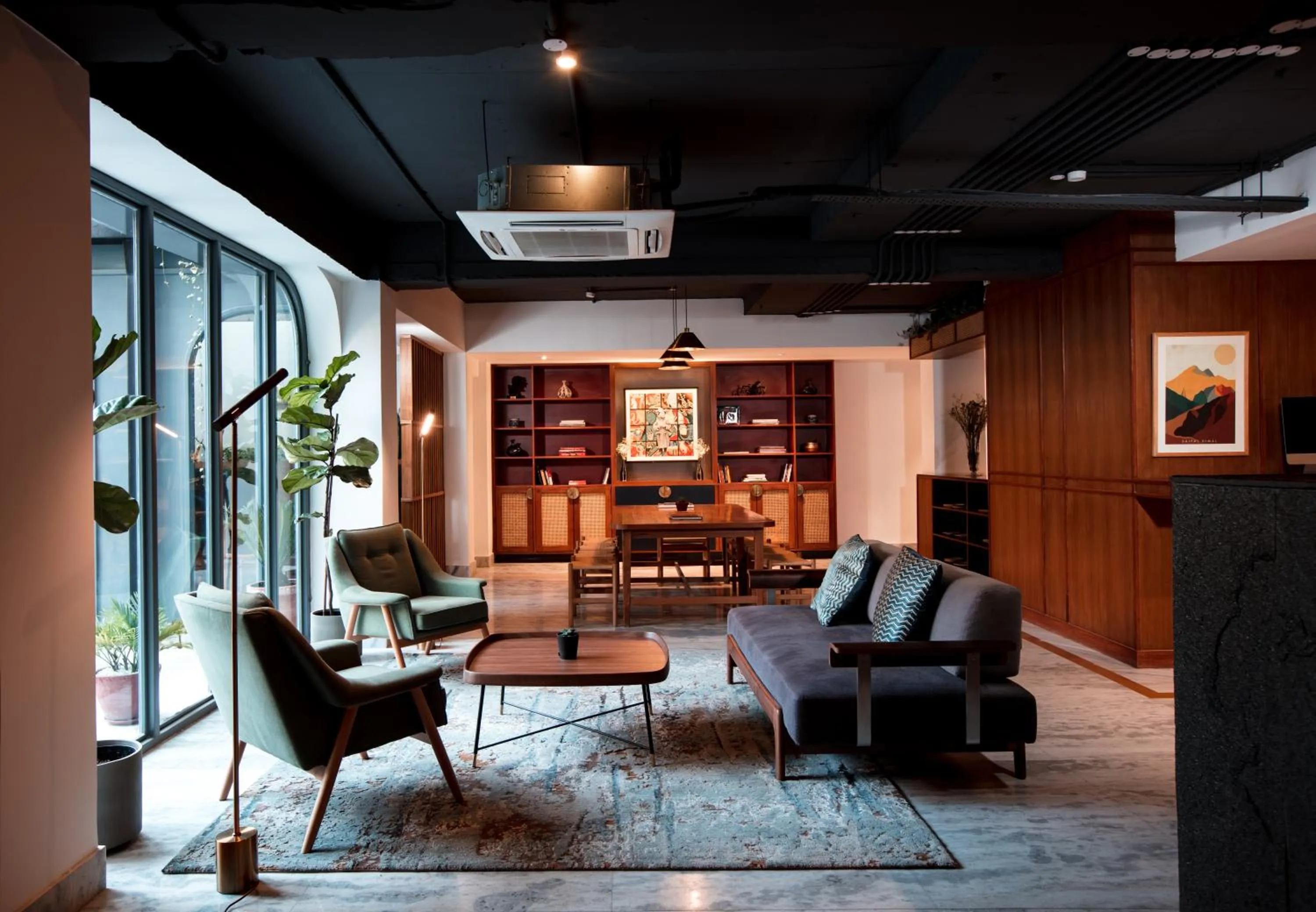 Seating area in Nomad Hotel Lazimpat
