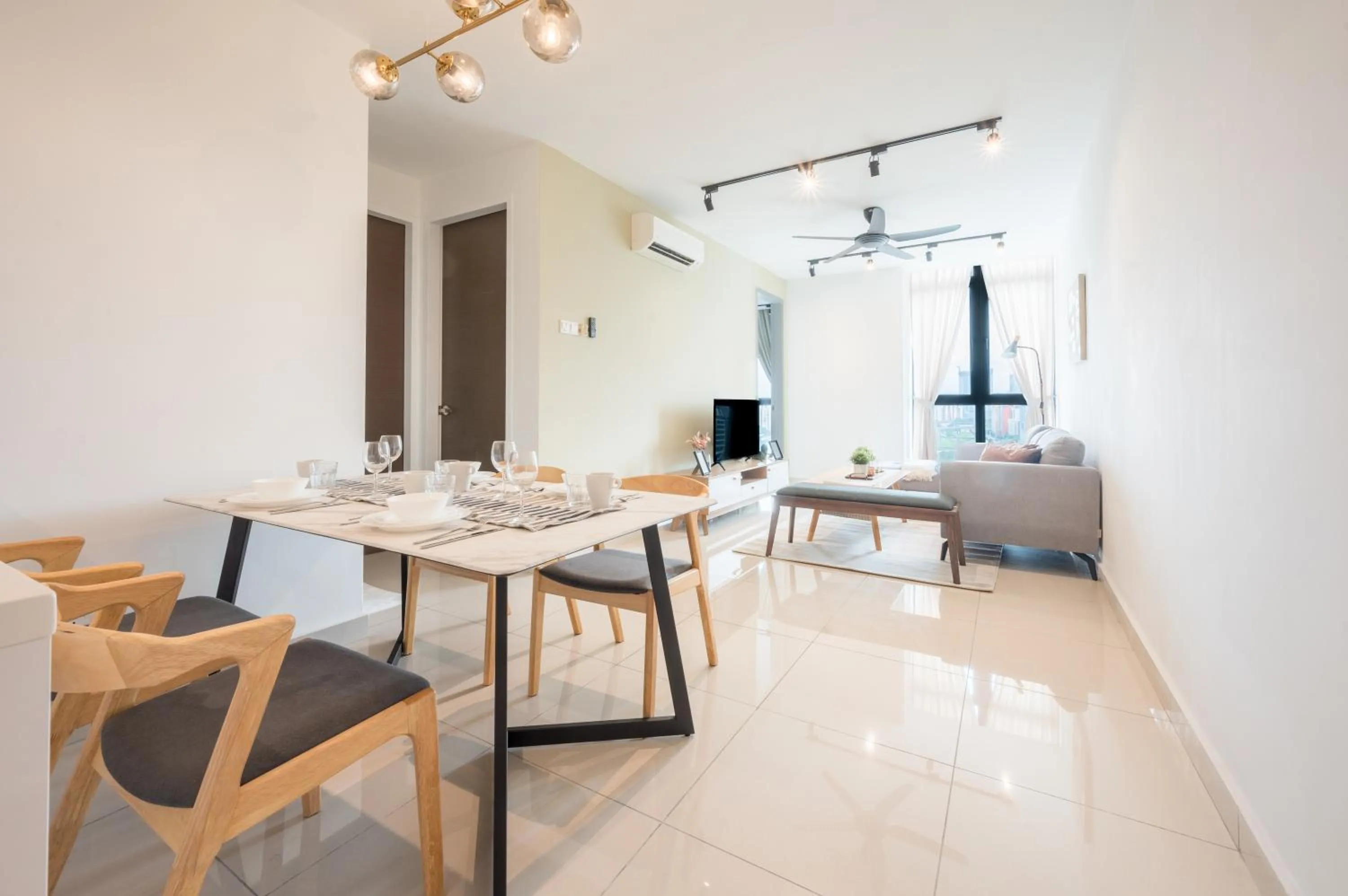 Living room in H20 Residence Ara Damansara by Airhost