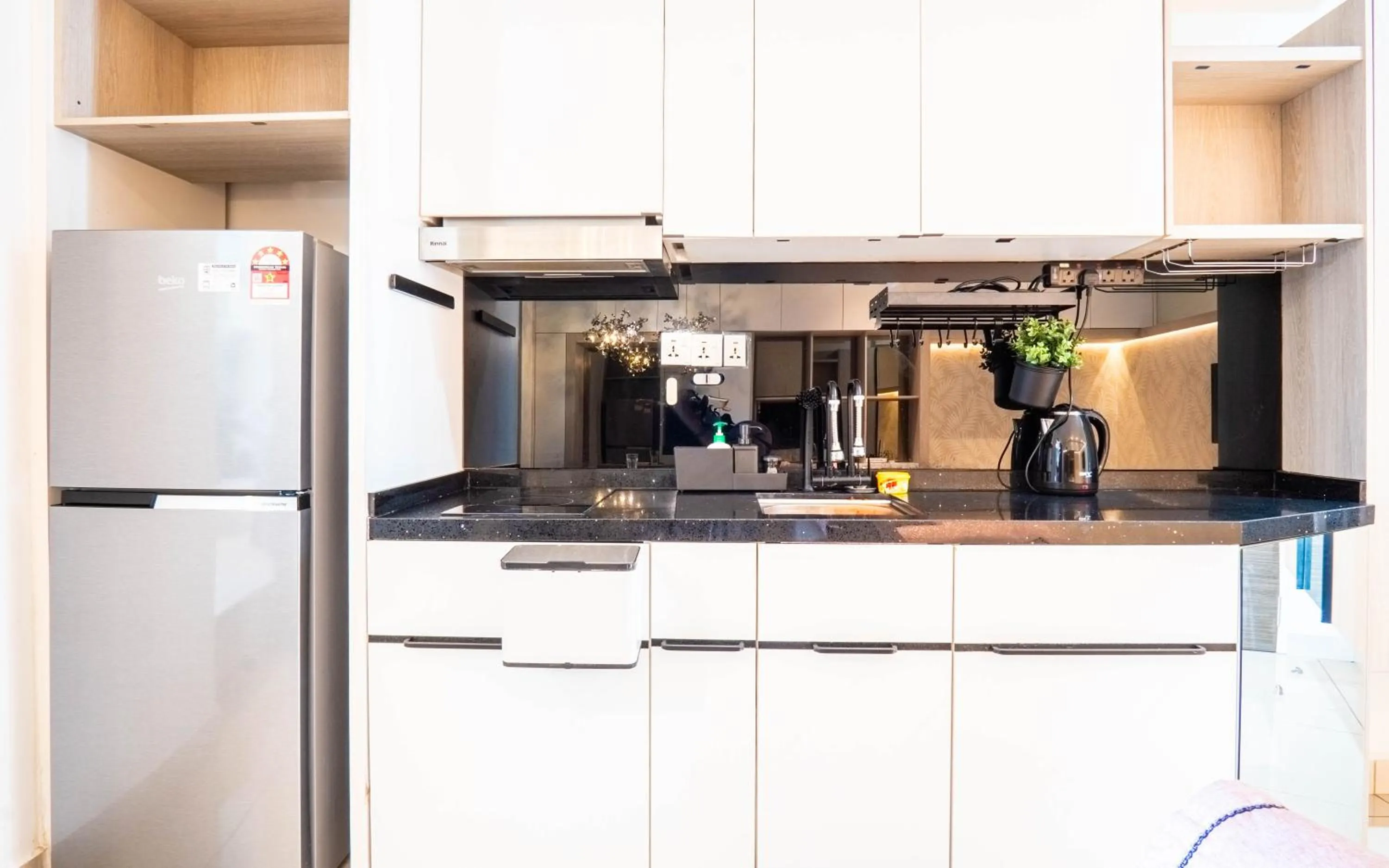 kitchen in H20 Residence Ara Damansara by Airhost