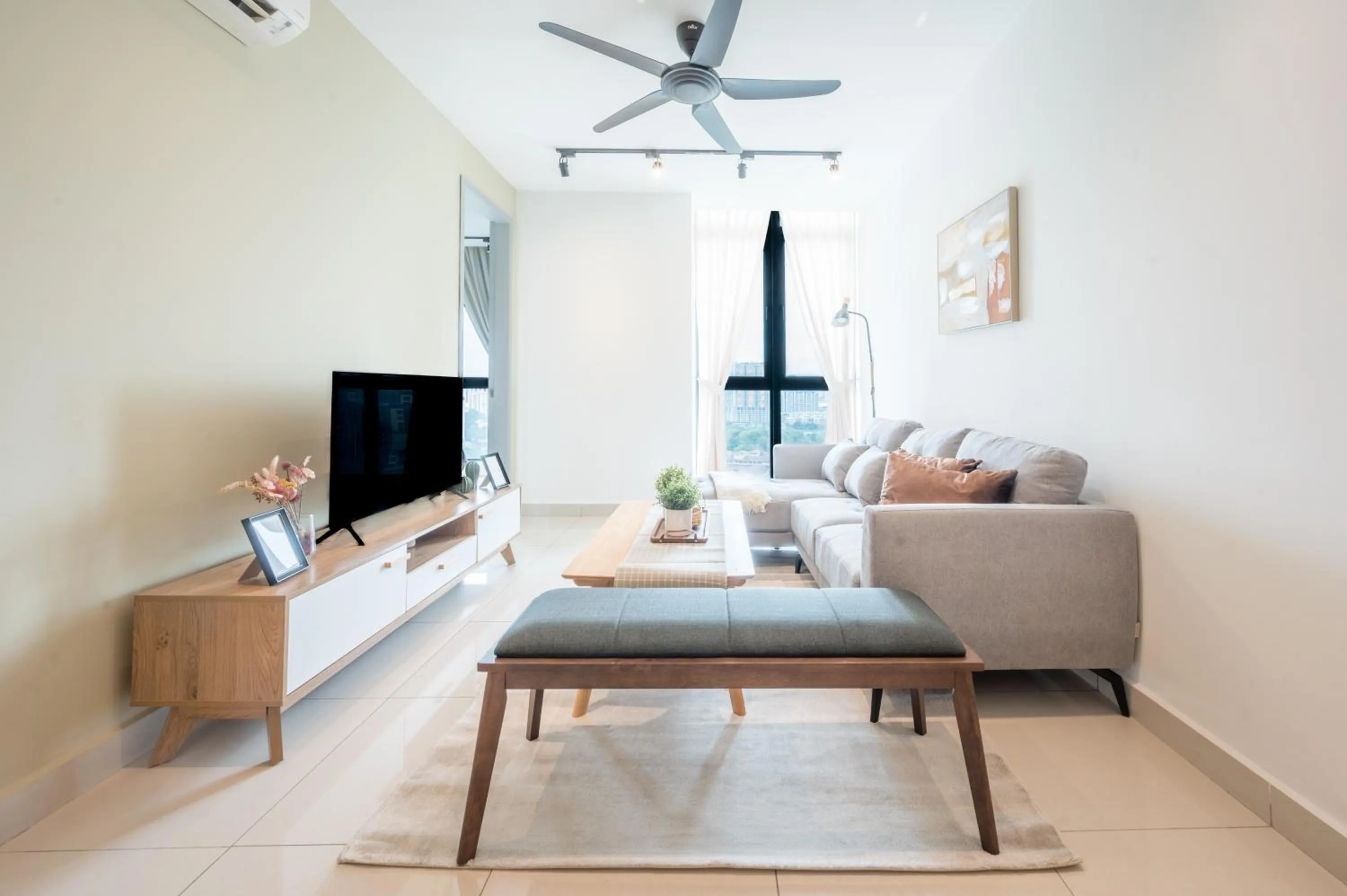 Living room in H20 Residence Ara Damansara by Airhost