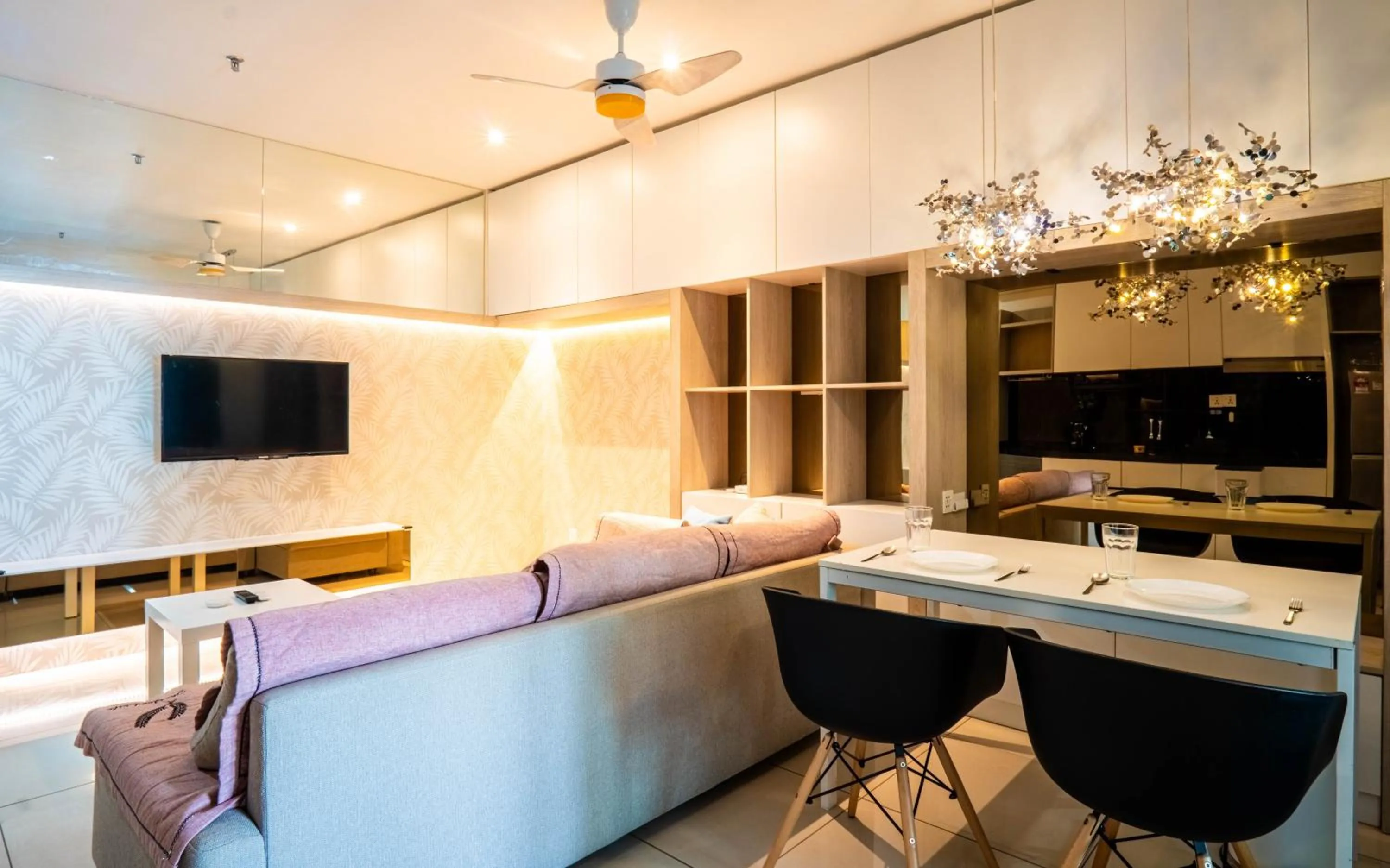 Living room in H20 Residence Ara Damansara by Airhost