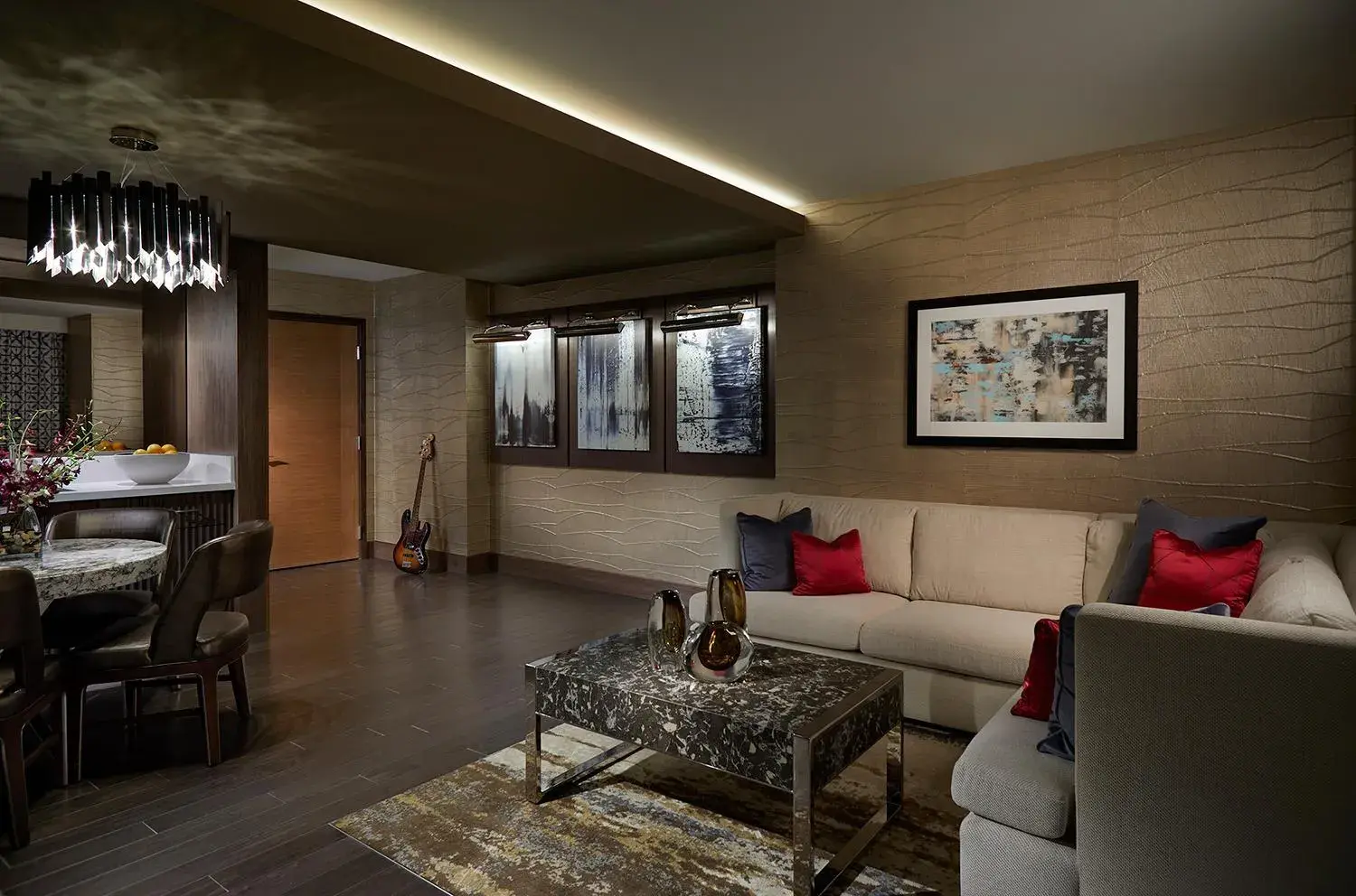 Living room in Seminole Hard Rock Hotel and Casino Tampa Living room in Seminole Hard Rock Hotel and Casino Tampa