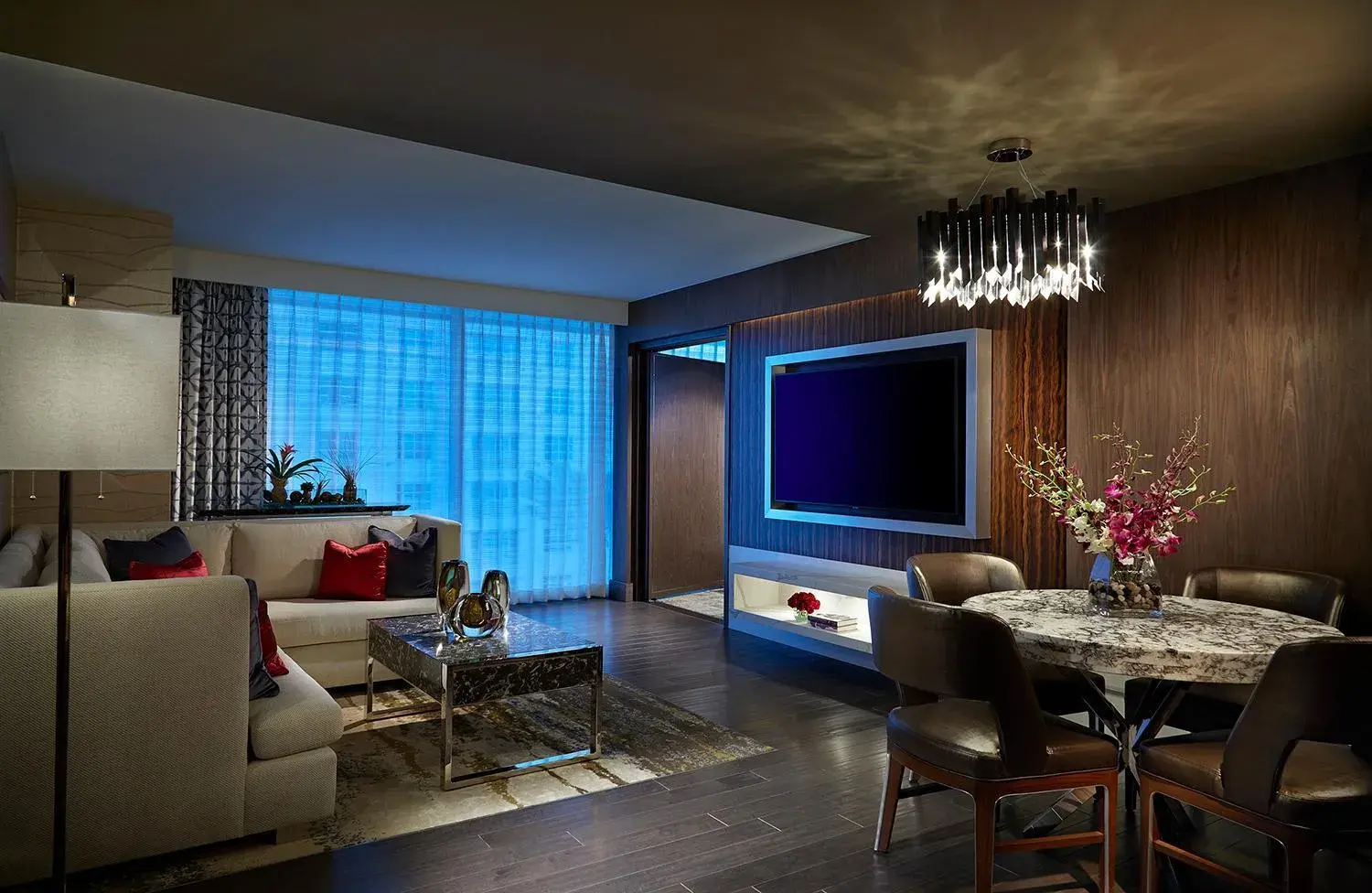 Living room in Seminole Hard Rock Hotel and Casino Tampa Living room in Seminole Hard Rock Hotel and Casino Tampa