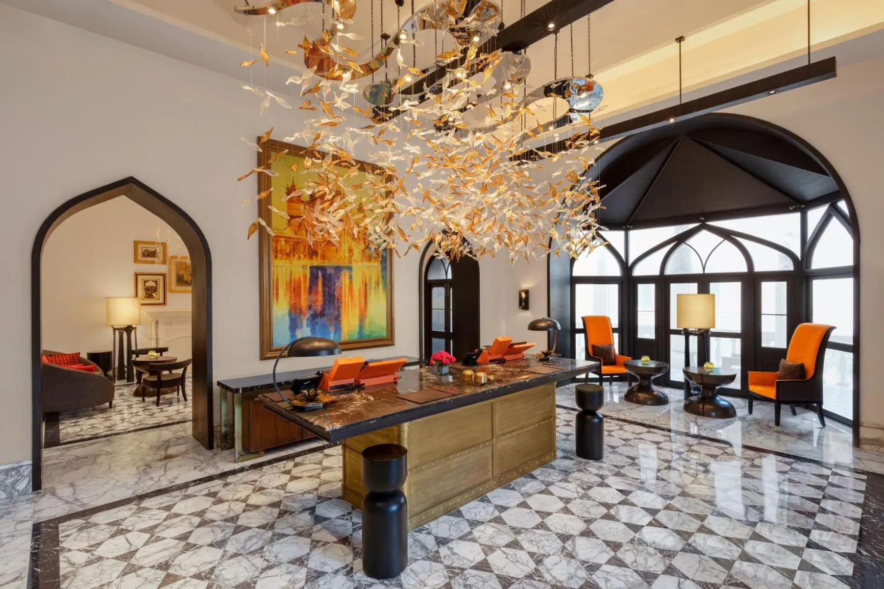 Lobby or reception in Welcomhotel by ITC Hotels, Raja Sansi, Amritsar