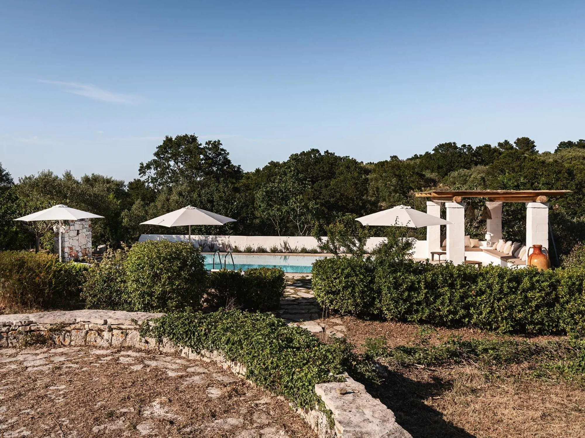 Swimming pool in Trulli Del Bosco