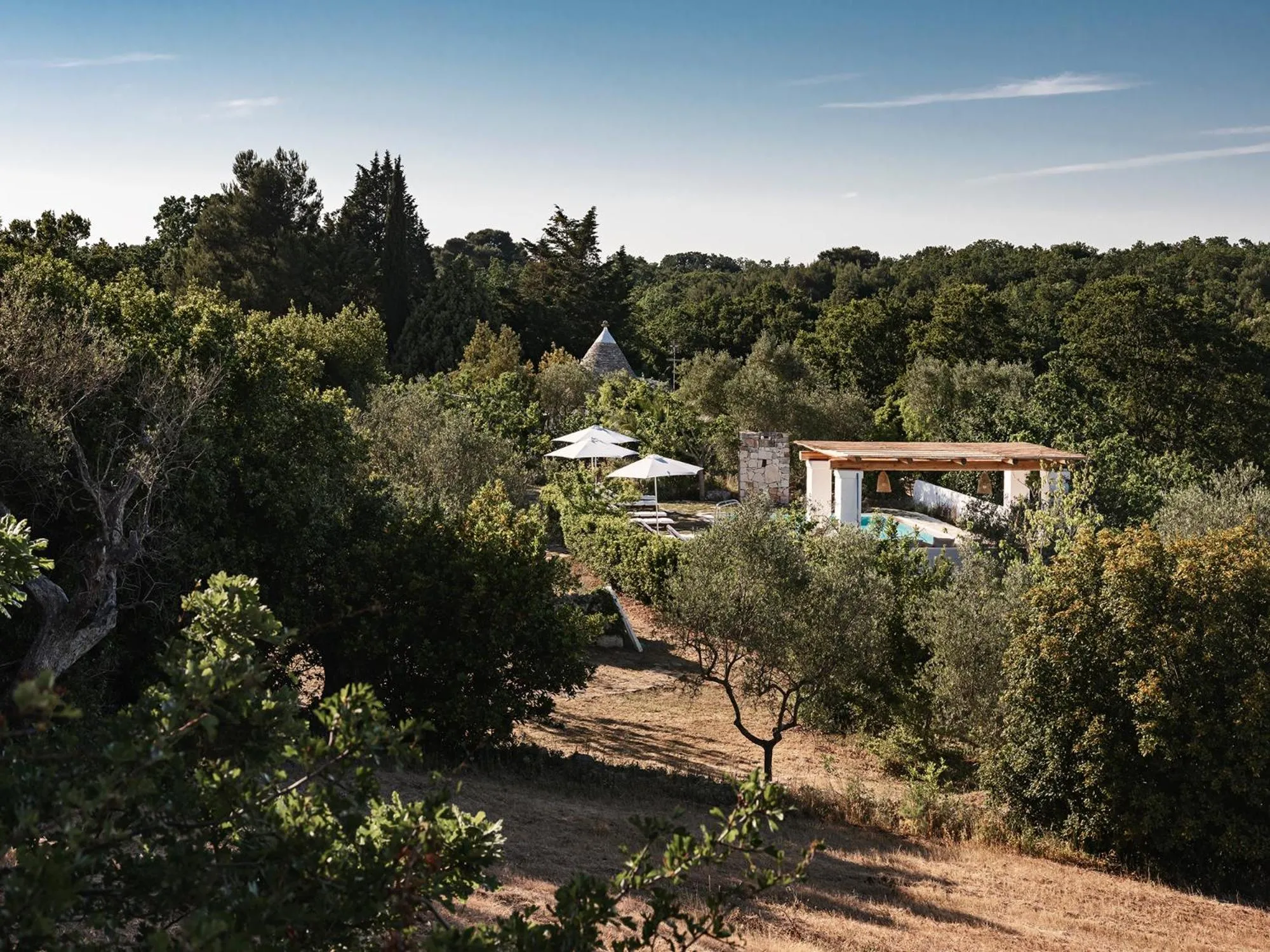 Natural landscape in Trulli Del Bosco