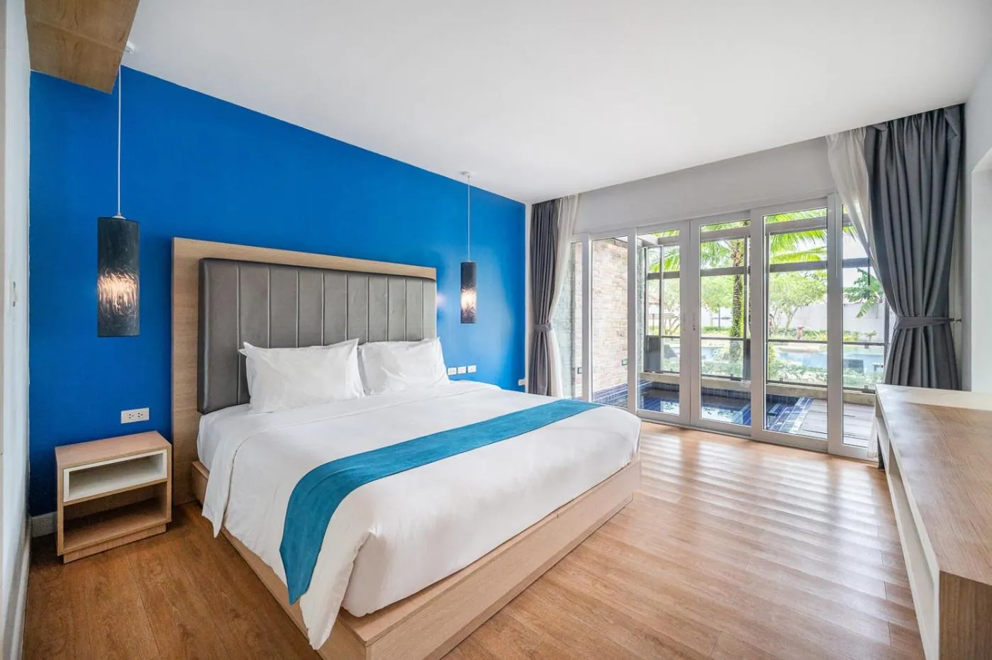 View (from property/room), Bed in Hotel COCO Phuket Bangtao Beach