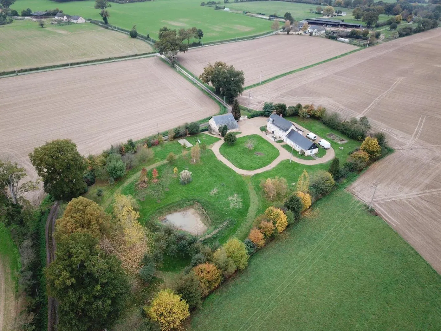 Bird's eye view in La haye Georget