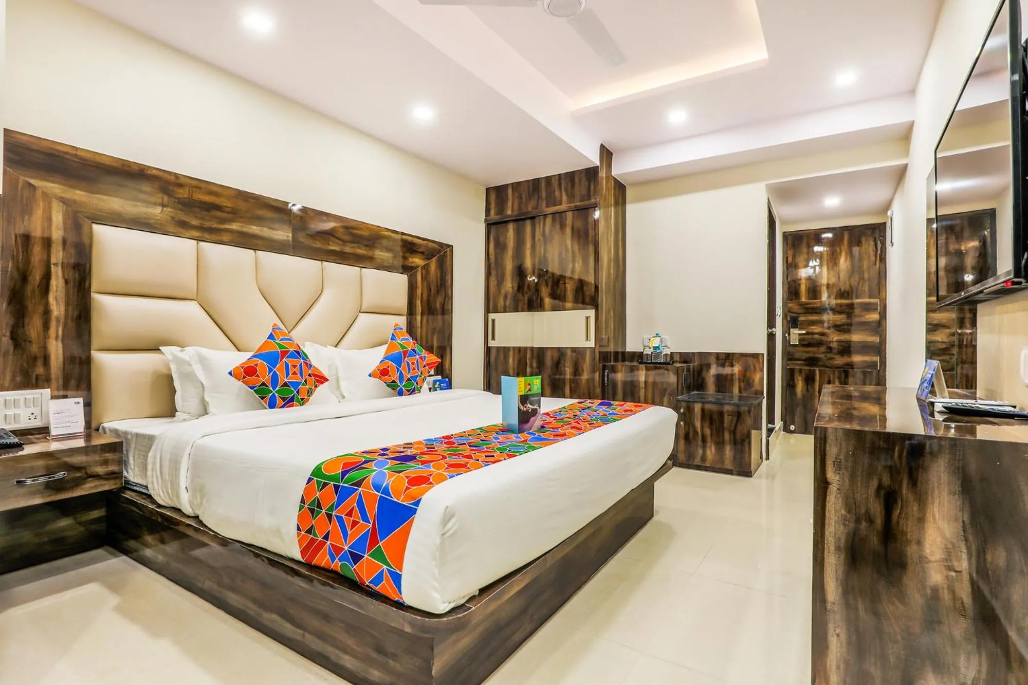 Bedroom, Bed in FabHotel Crown Heights - Nr Koramangala Club