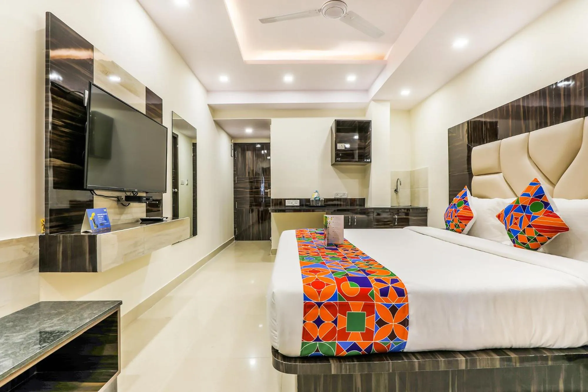 Bedroom, Bed in FabHotel Crown Heights - Nr Koramangala Club