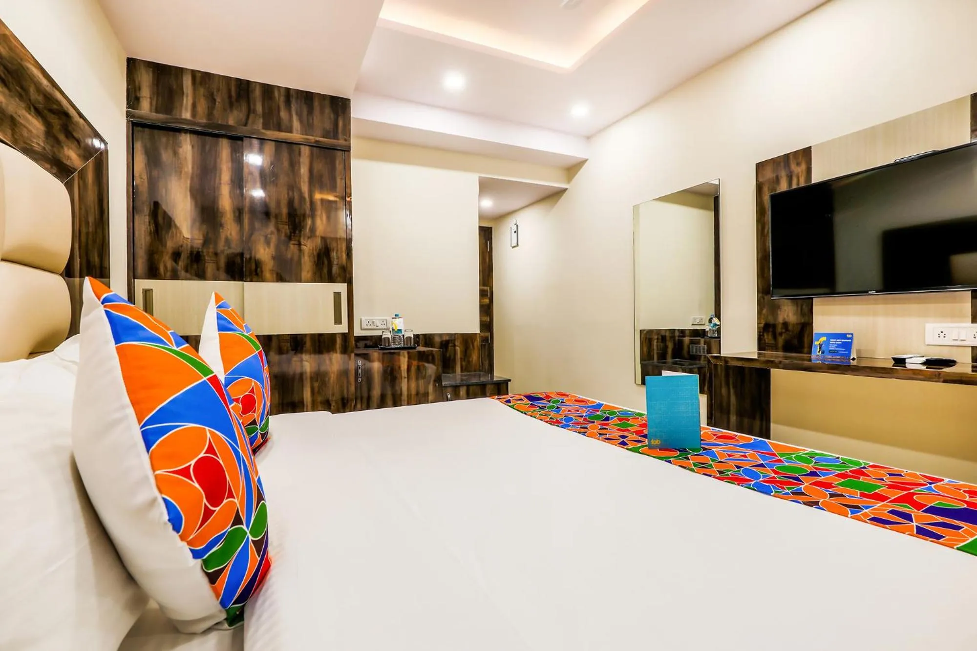Bedroom, Bed in FabHotel Crown Heights - Nr Koramangala Club