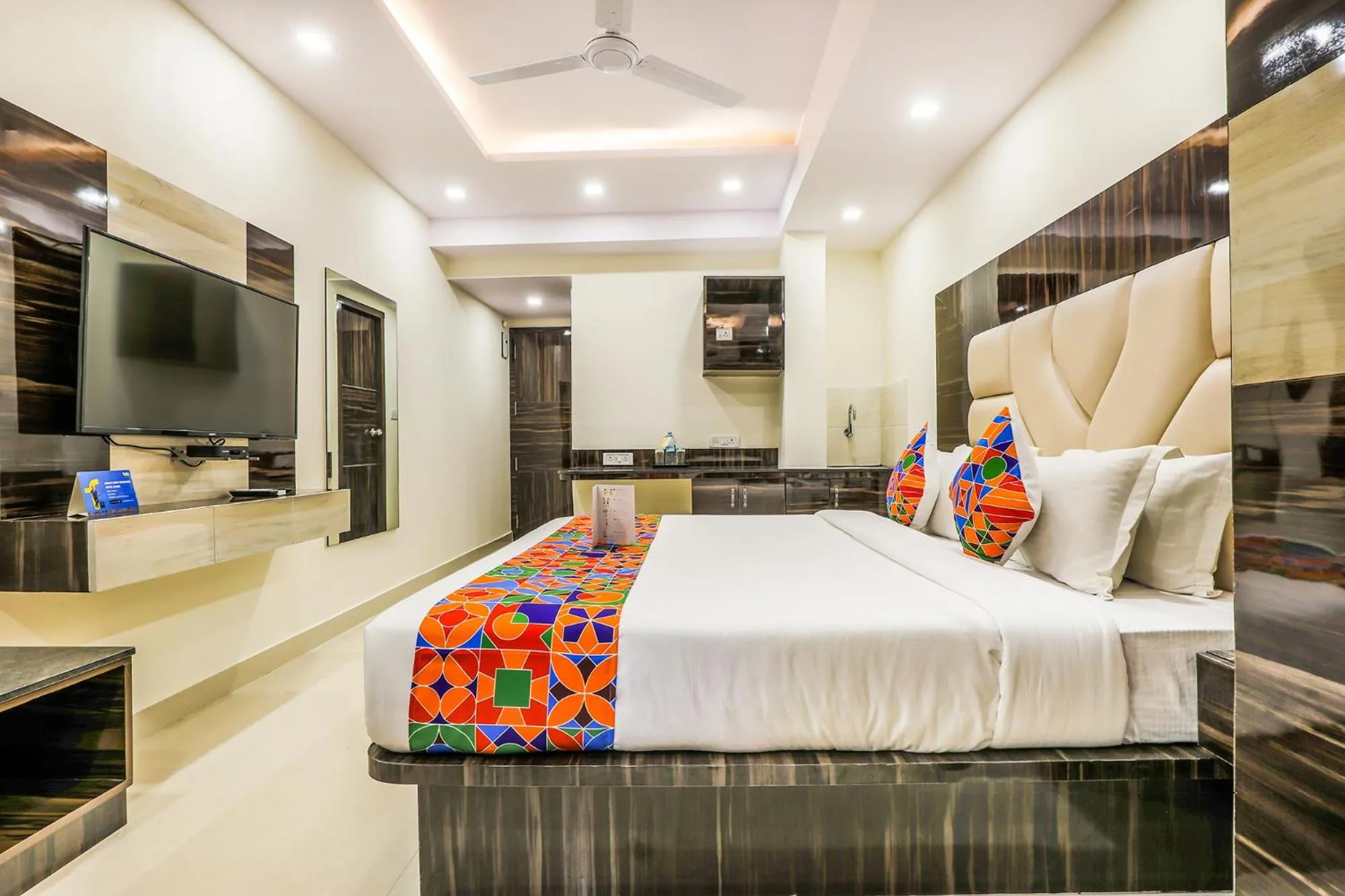 Bedroom, Bed in FabHotel Crown Heights - Nr Koramangala Club