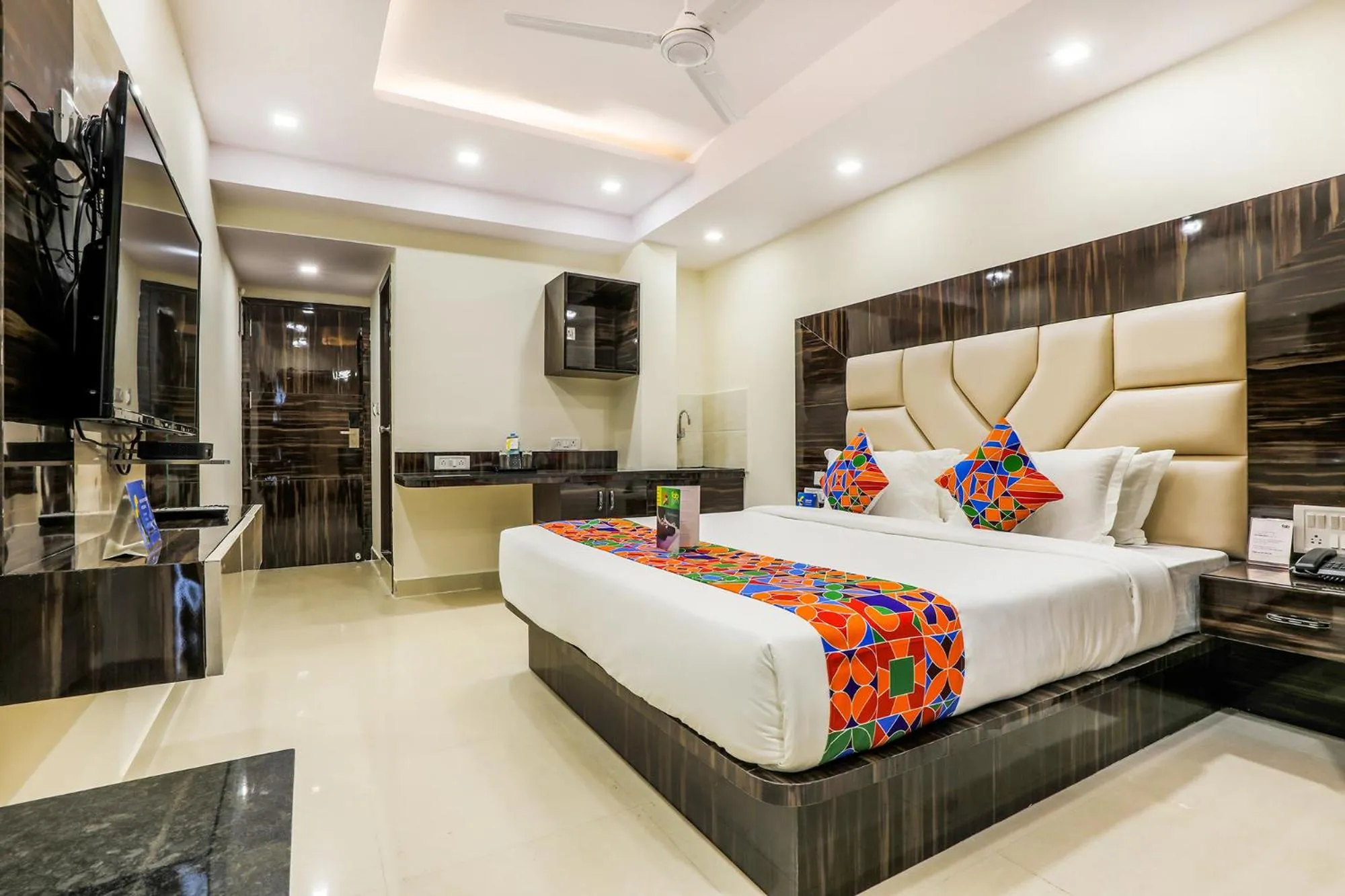 Bedroom, Bed in FabHotel Crown Heights - Nr Koramangala Club