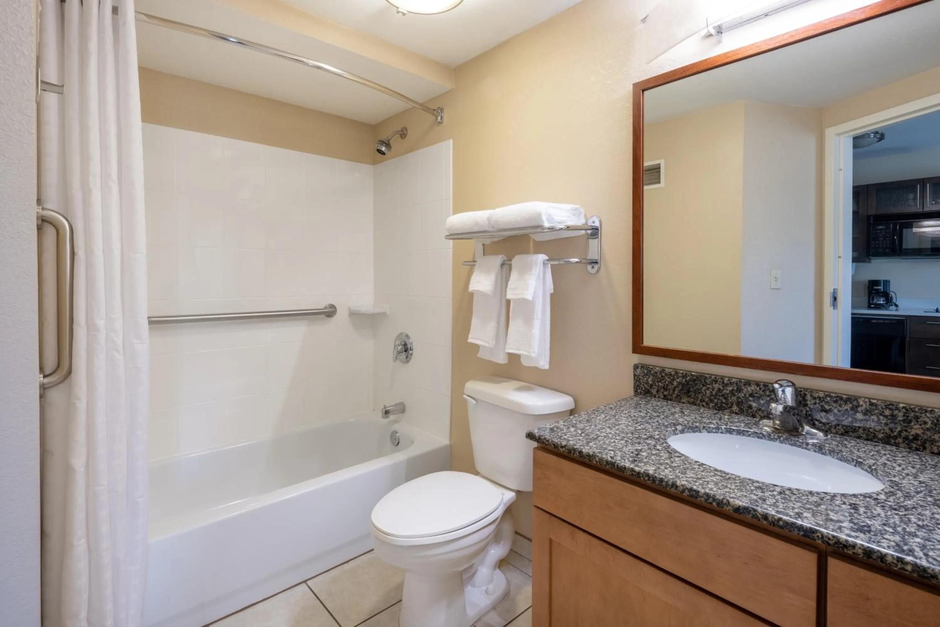 Bathroom in Candlewood Suites Windsor Locks by IHG