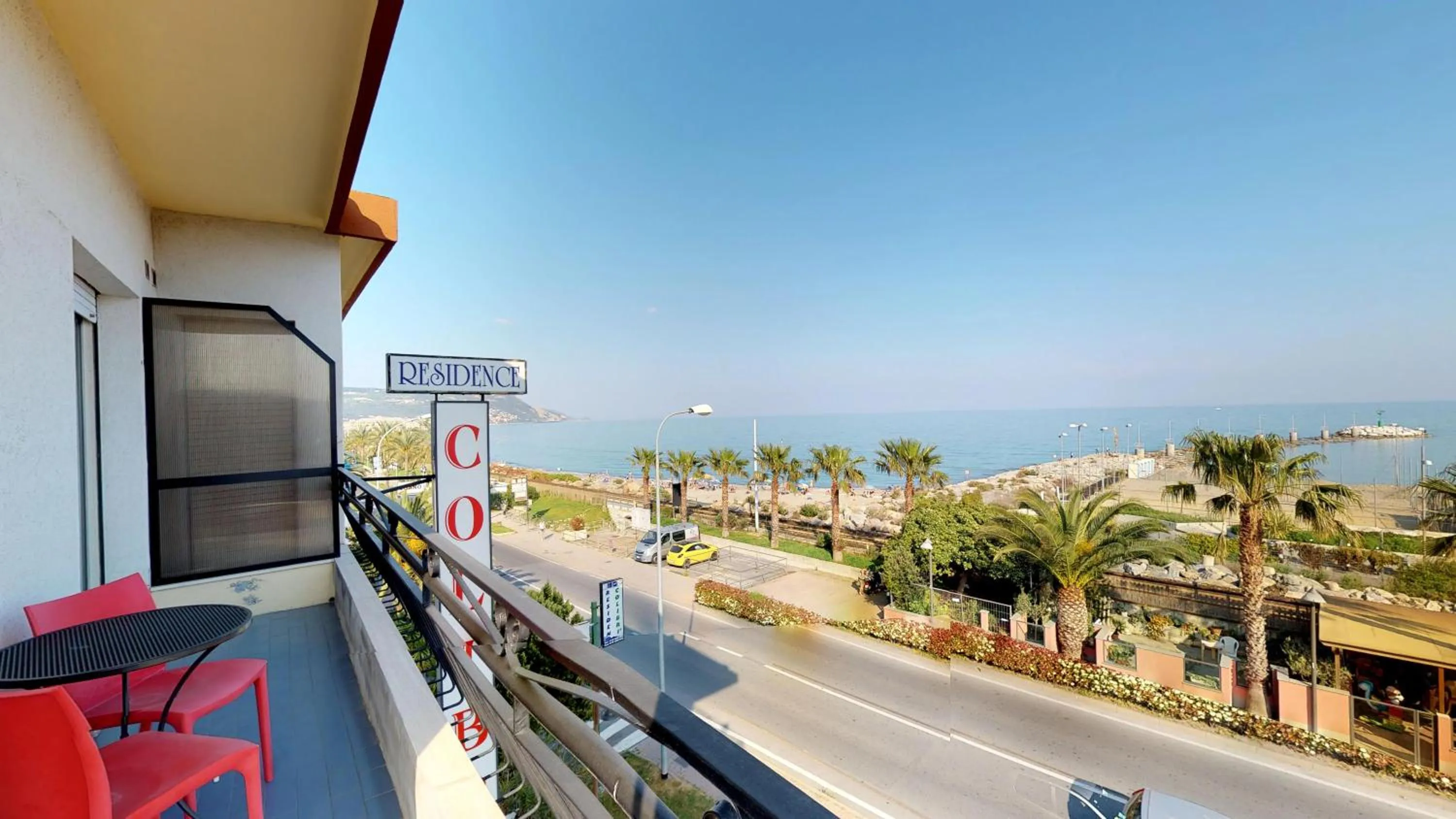 Balcony/Terrace in Residence Colibrì Family & Bike