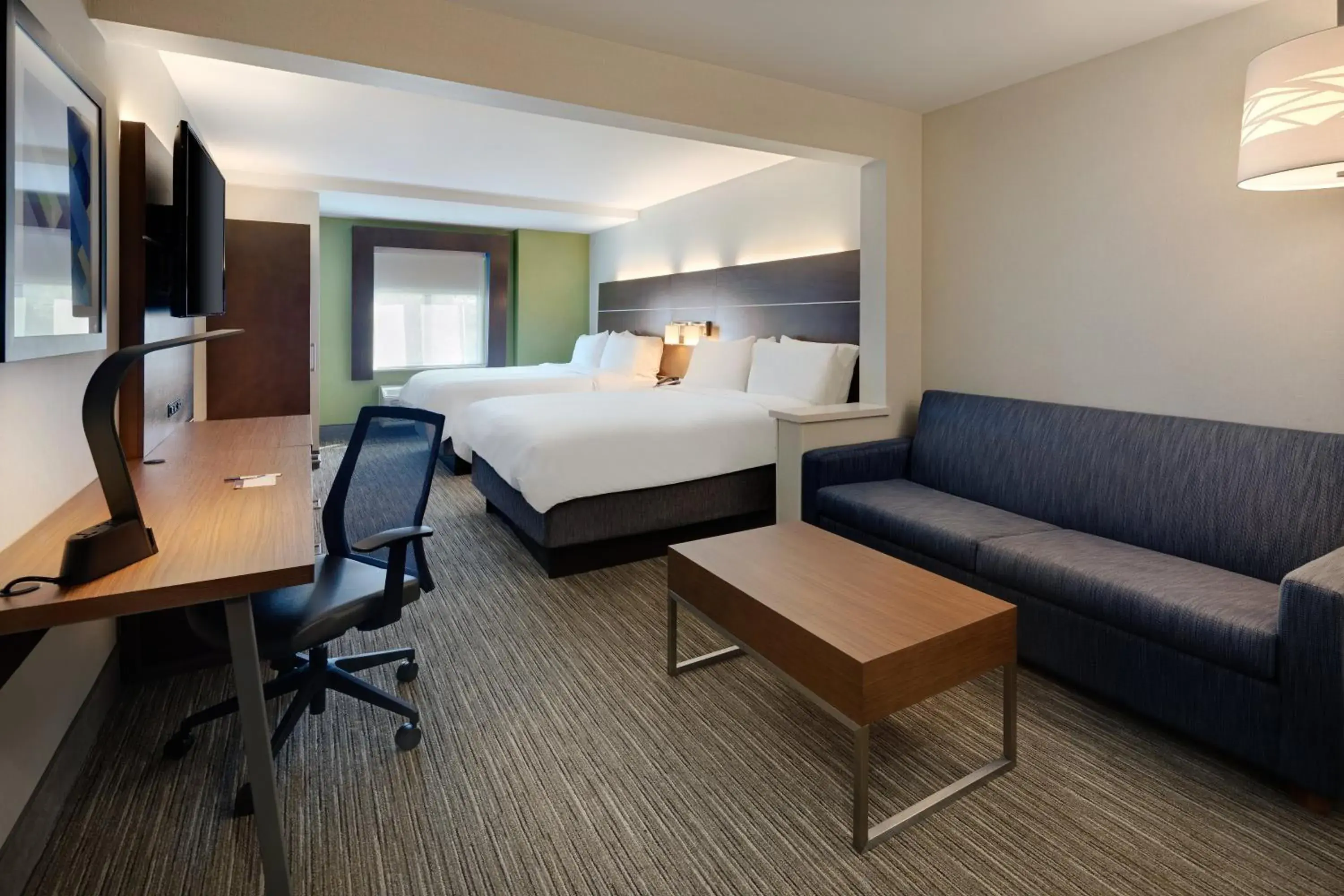 Photo of the whole room, Bed in Holiday Inn Express & Suites Bradley Airport by IHG Photo of the whole room, Bed in Holiday Inn Express & Suites Bradley Airport by IHG