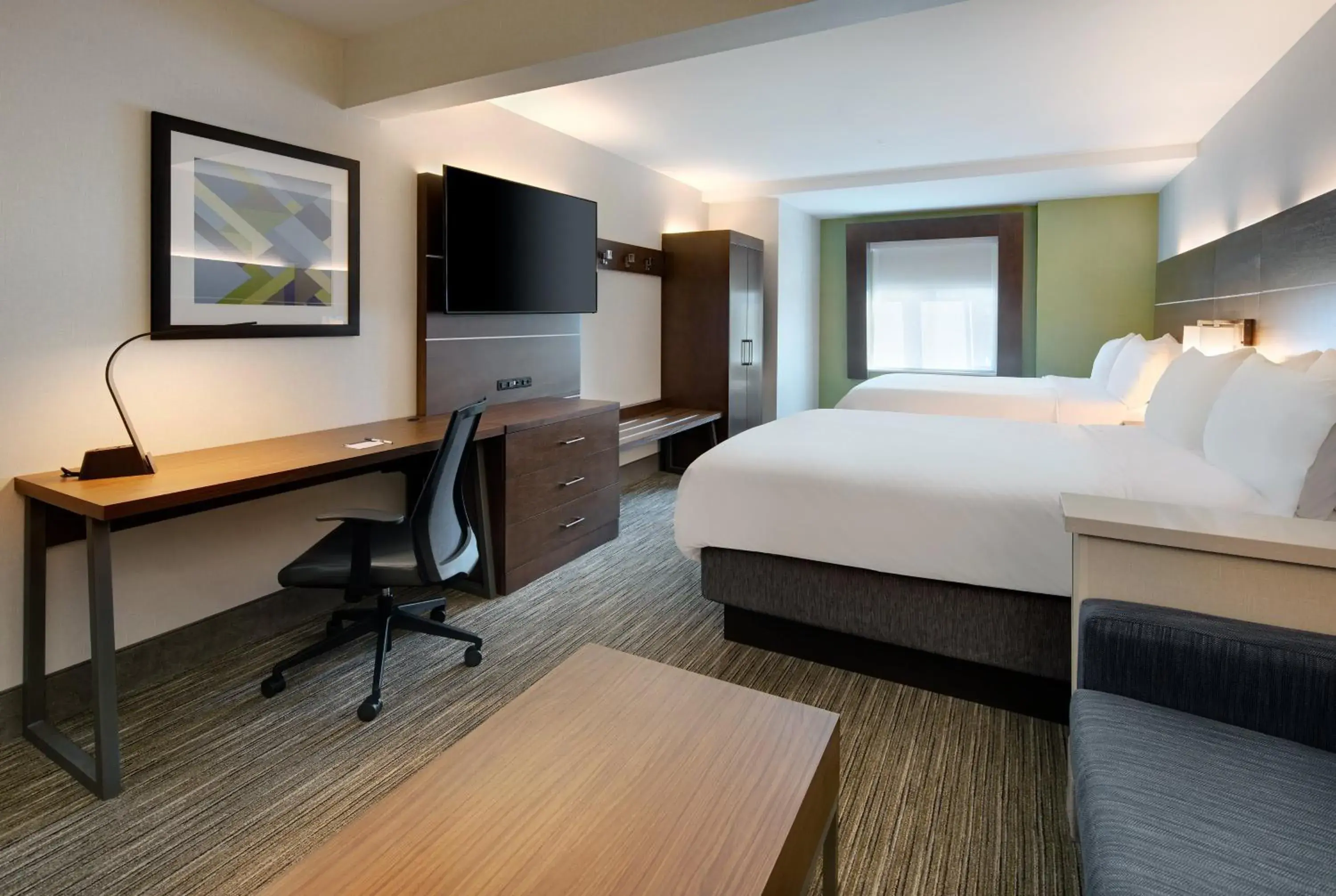 Photo of the whole room, Bed in Holiday Inn Express & Suites Bradley Airport by IHG Photo of the whole room, Bed in Holiday Inn Express & Suites Bradley Airport by IHG