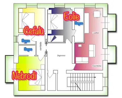 Floor plan in Thea B&B