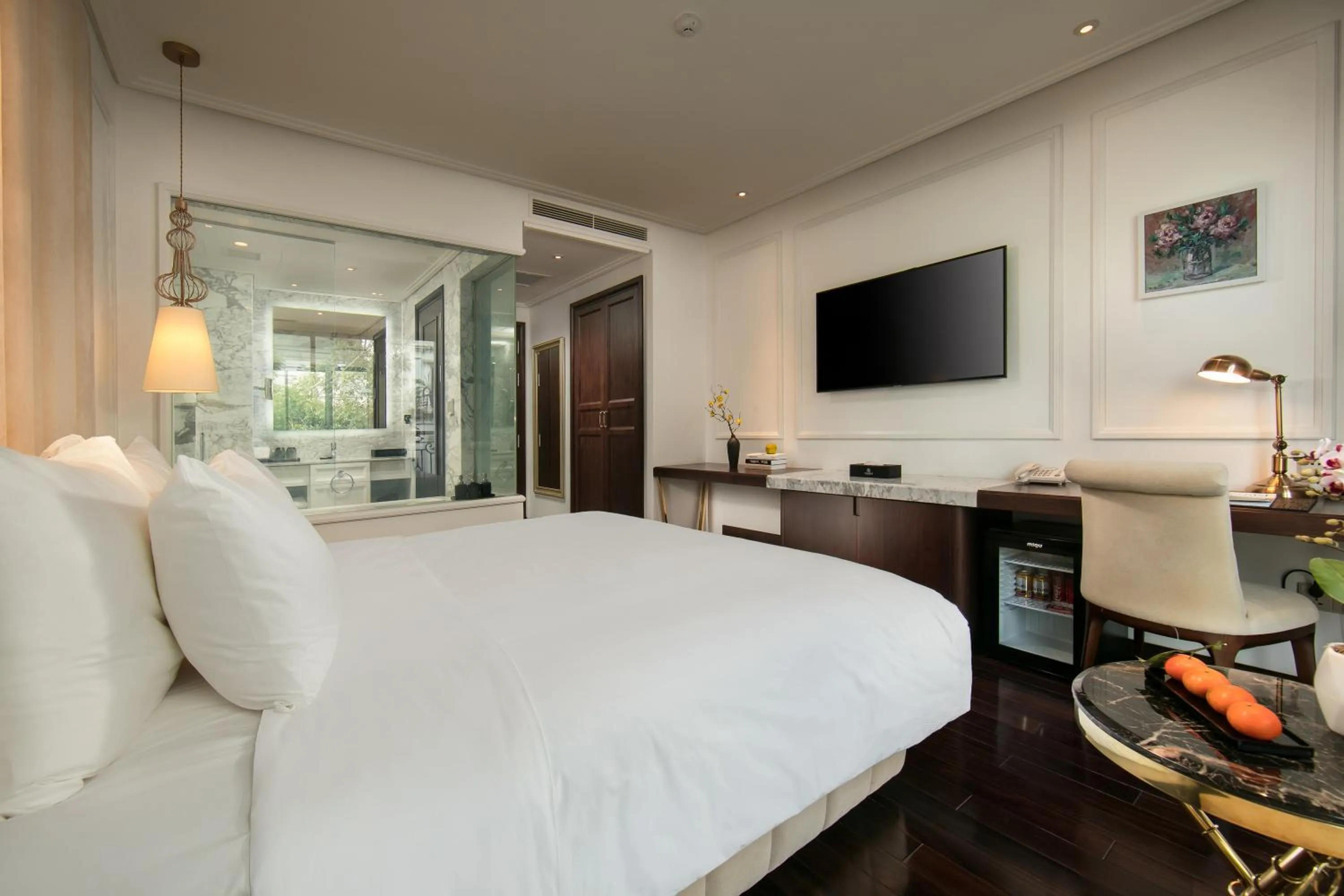 Bed in Anatole Hotel Hanoi