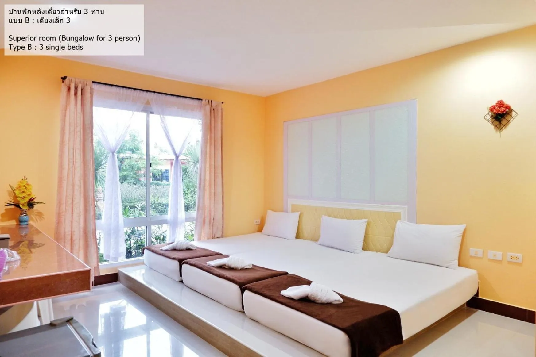 Bedroom, Bed in Bali Boutique Hotel Suratthani