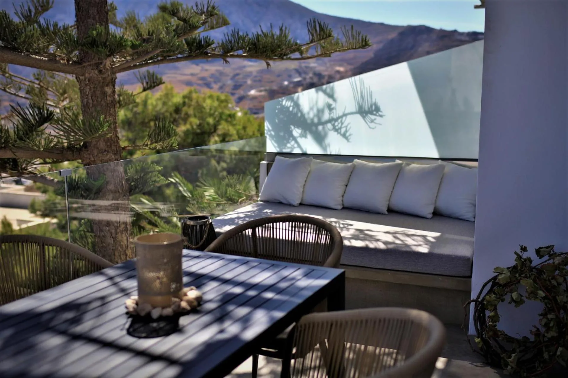Balcony/Terrace in A Lux Villas Santorini