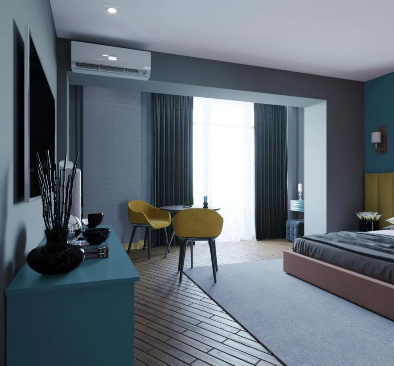 Bed in Centric Baku Boutique Hotel