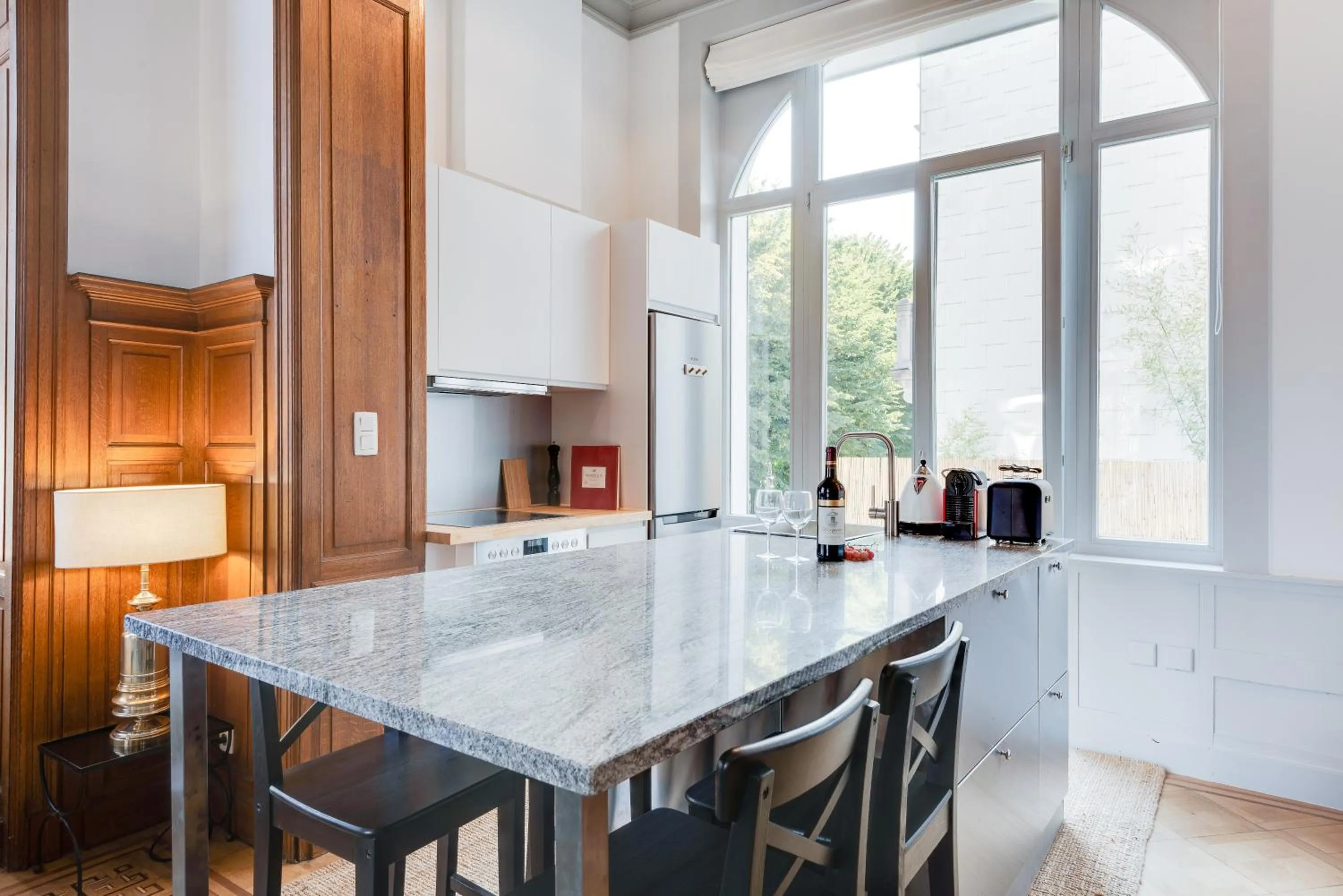 Kitchen or kitchenette in Newton Boutique Hotel Residences - Brussels EU Area