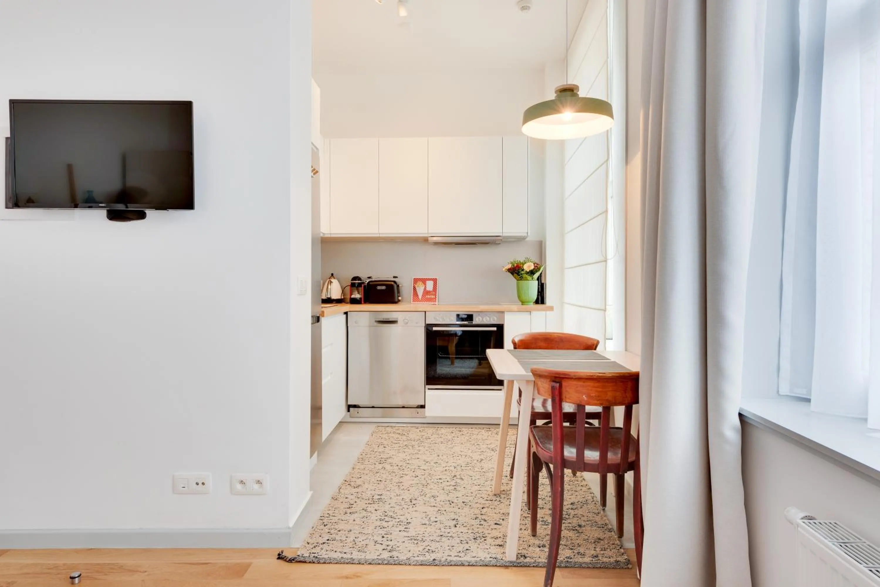 Kitchen or kitchenette in Newton Boutique Hotel Residences - Brussels EU Area