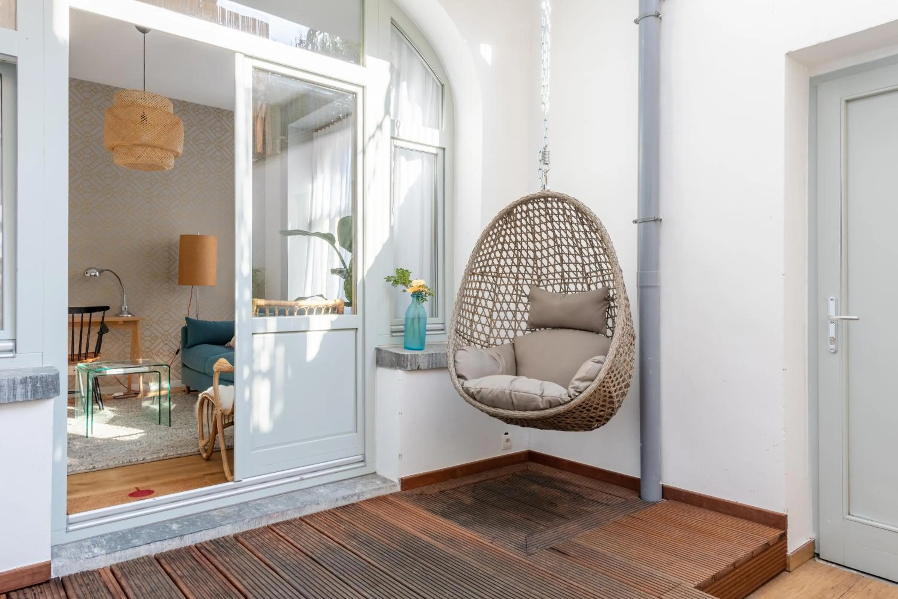 Patio in Newton Boutique Hotel Residences - Brussels EU Area