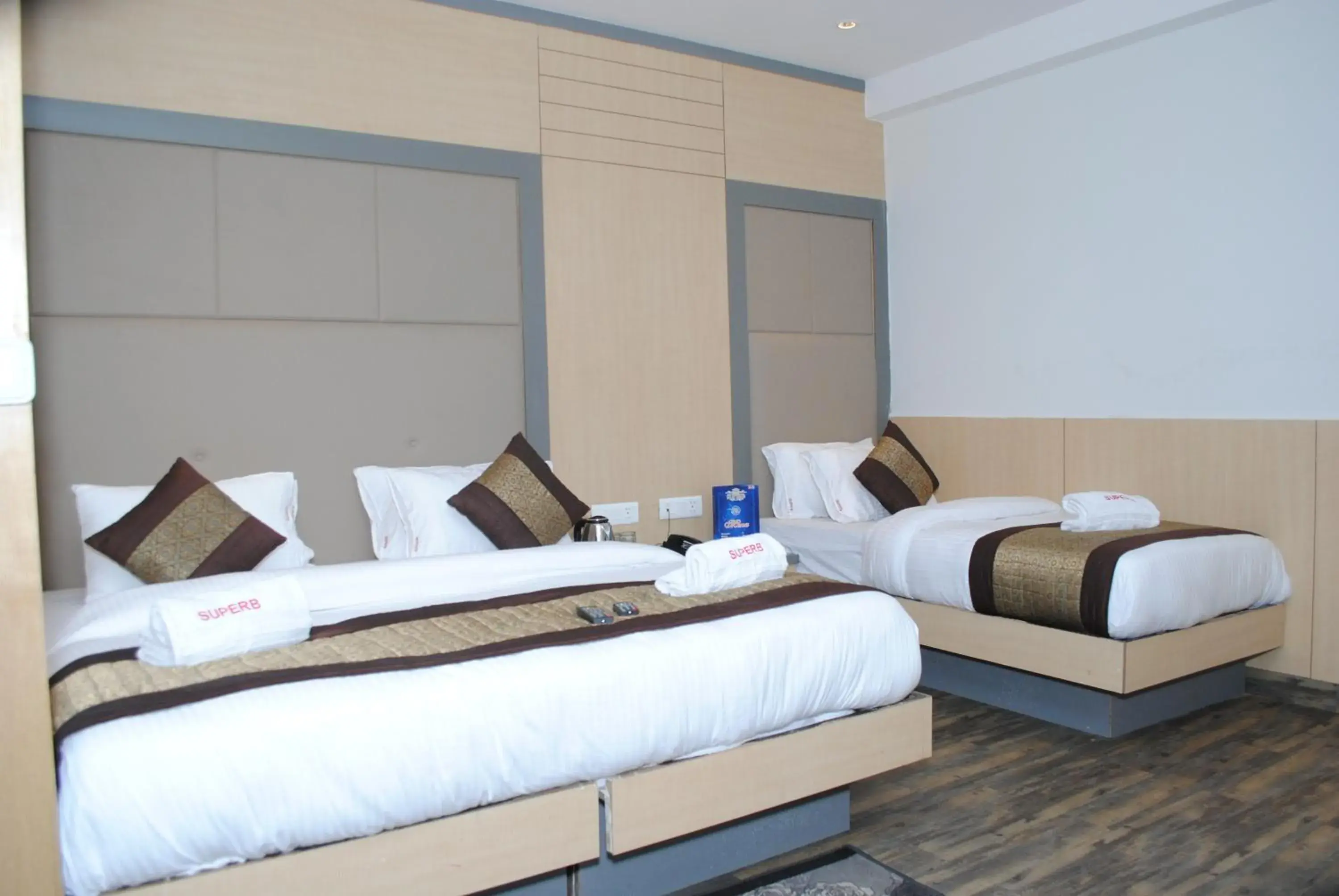 Bedroom, Bed in Hotel Superb 5 Mins Walk From New Delhi Station Bedroom, Bed in Hotel Superb 5 Mins Walk From New Delhi Station