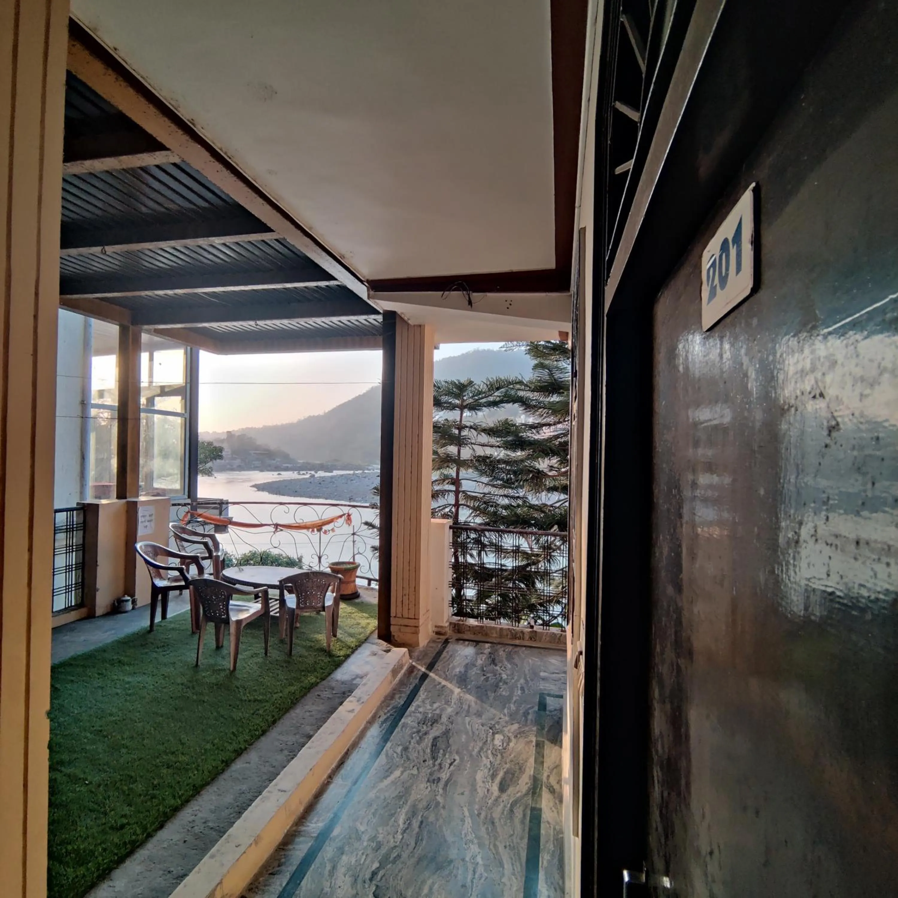 Patio in Shri Ganga View Guest House