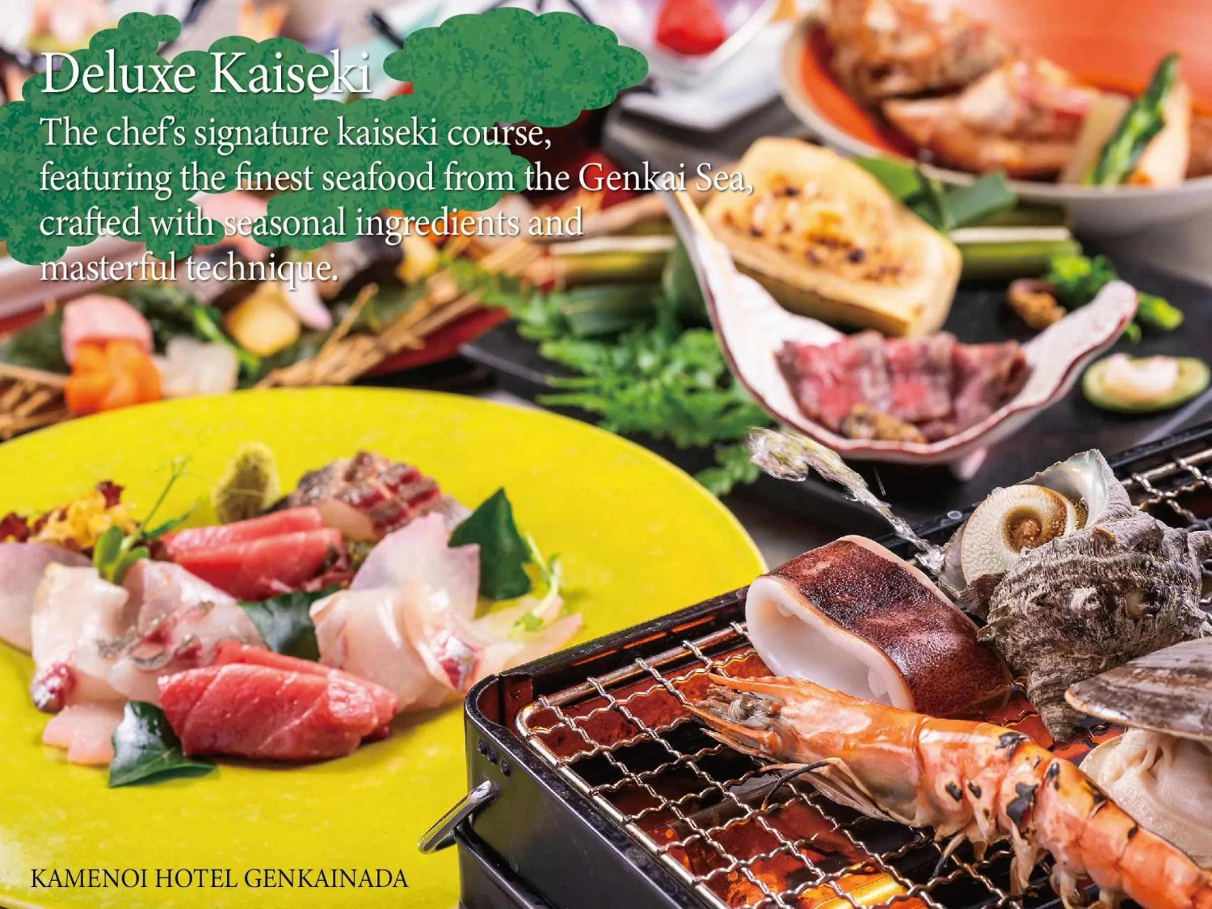 Food close-up in KAMENOI HOTEL Genkainada