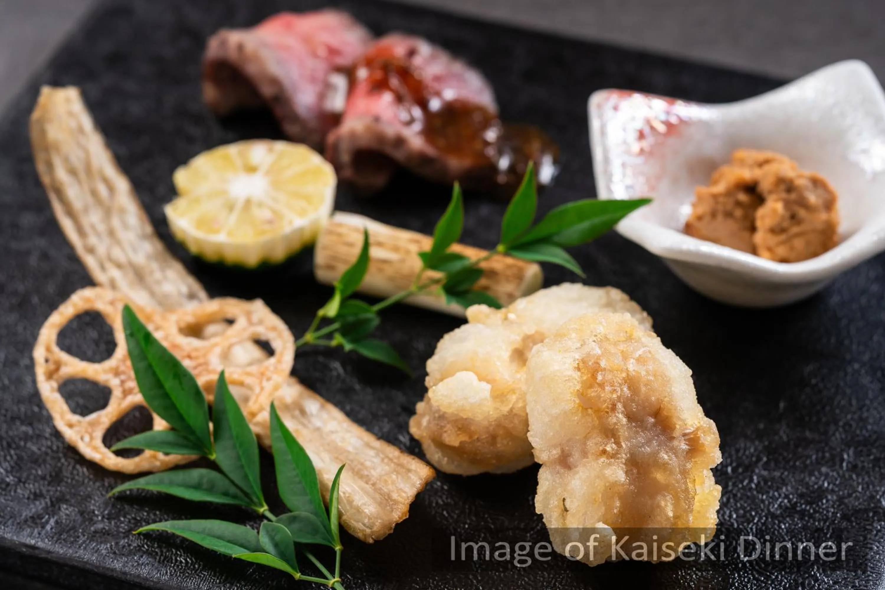 Food close-up in KAMENOI HOTEL Genkainada