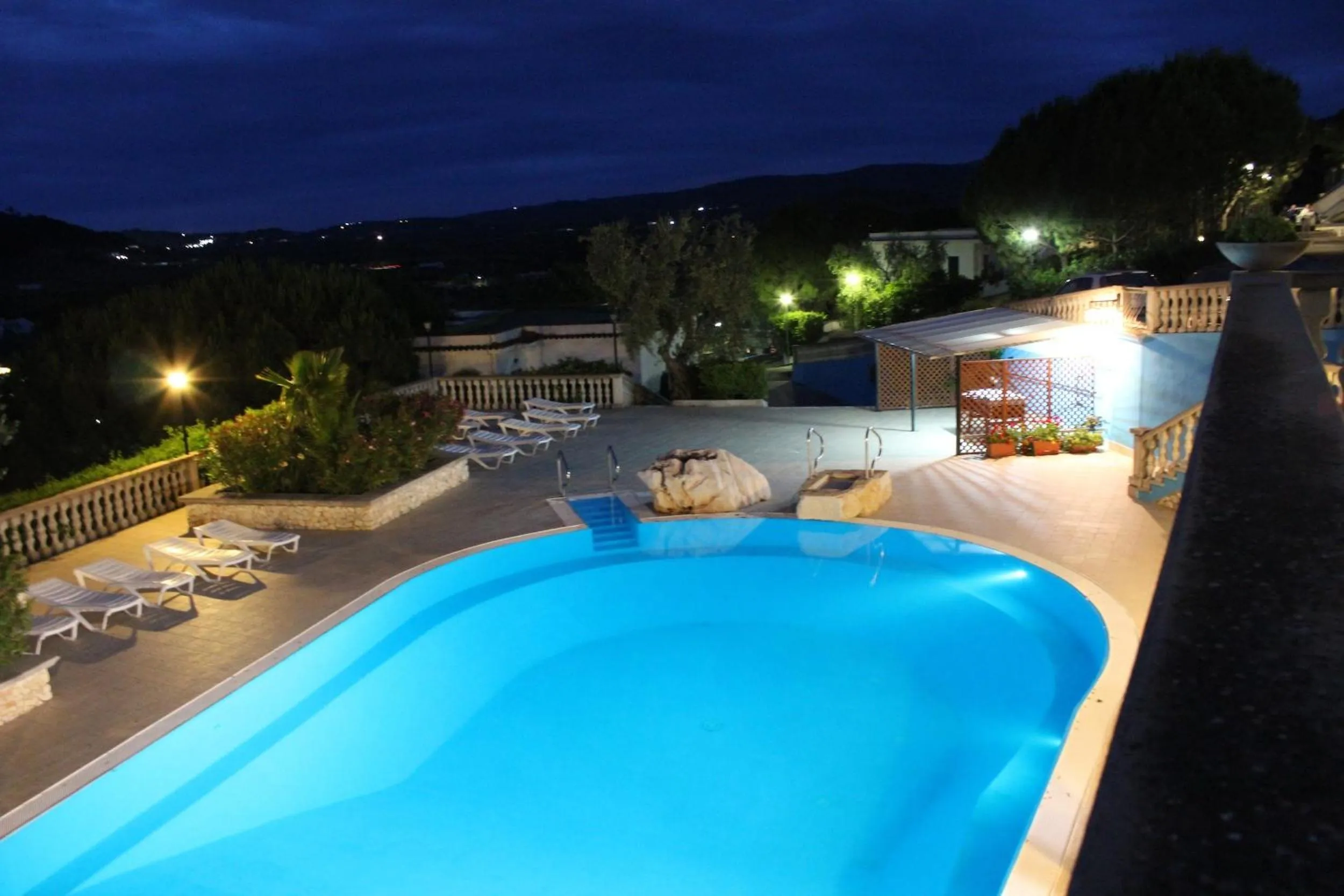 Pool view in Residence Il Falco