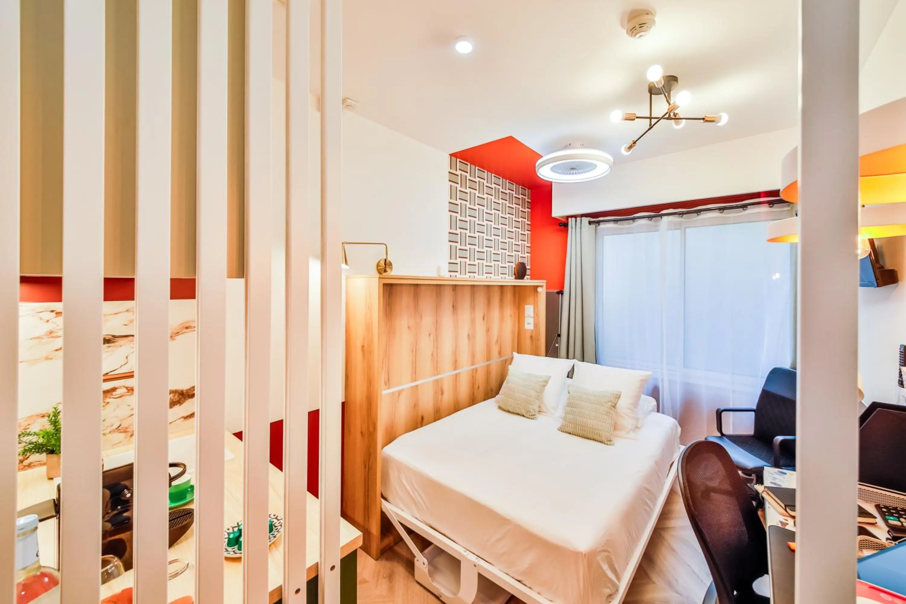 Seating area, Bed in WS Louvre - Richelieu