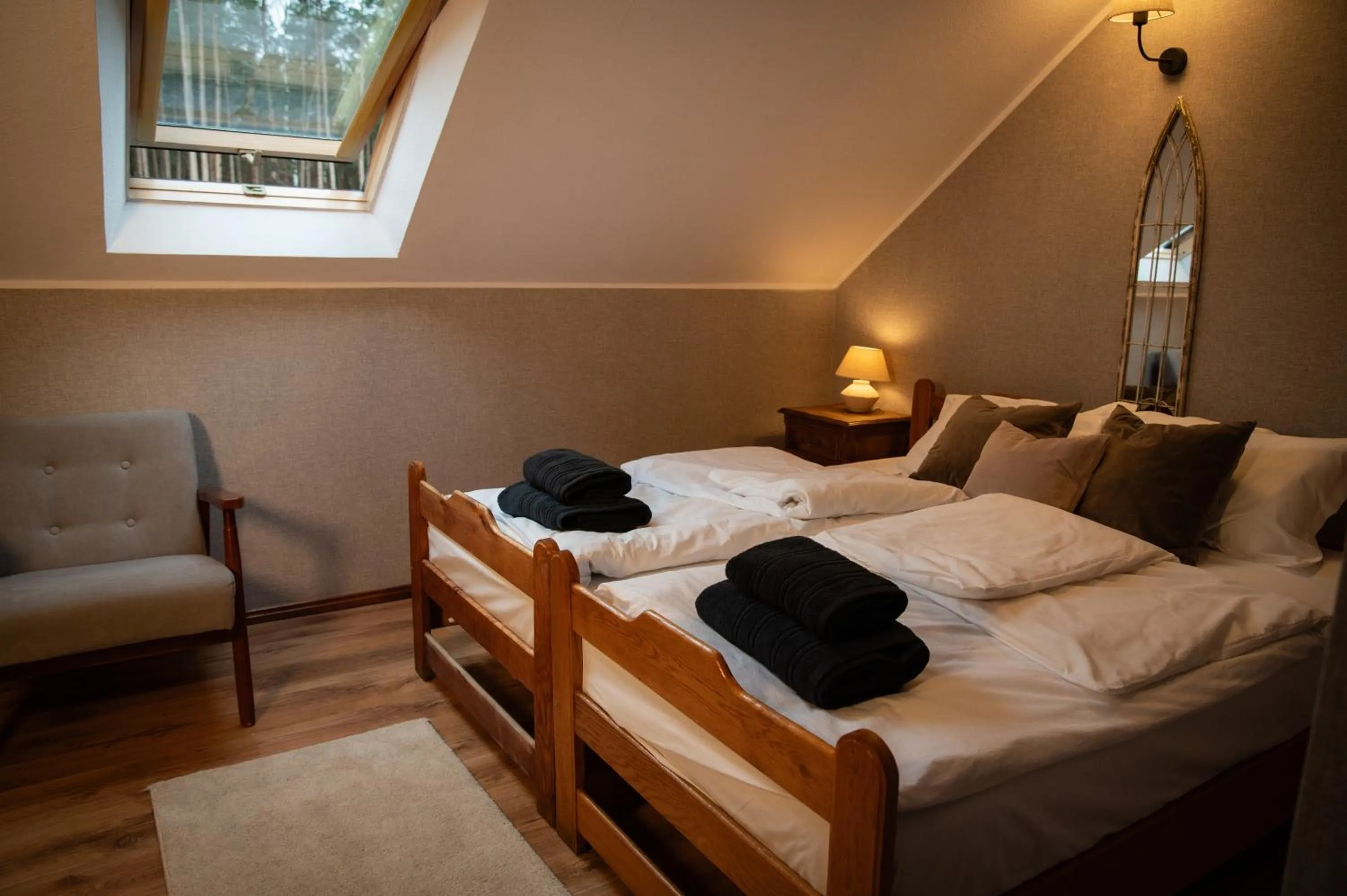 Bed in Pensjonat Zakątek