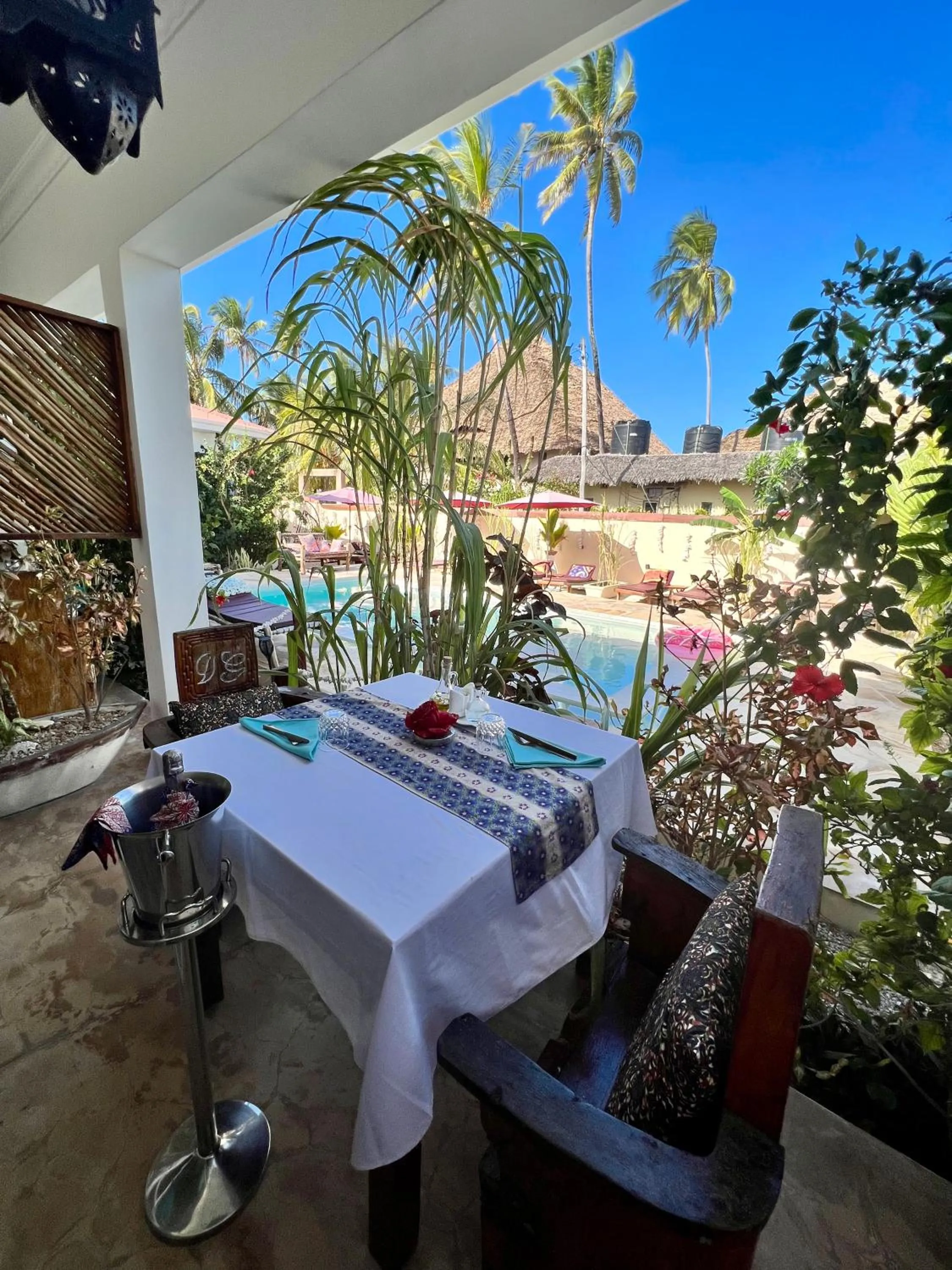 Patio in Gadea Boutique Hotel& Gadea Garden Italian Restaurant