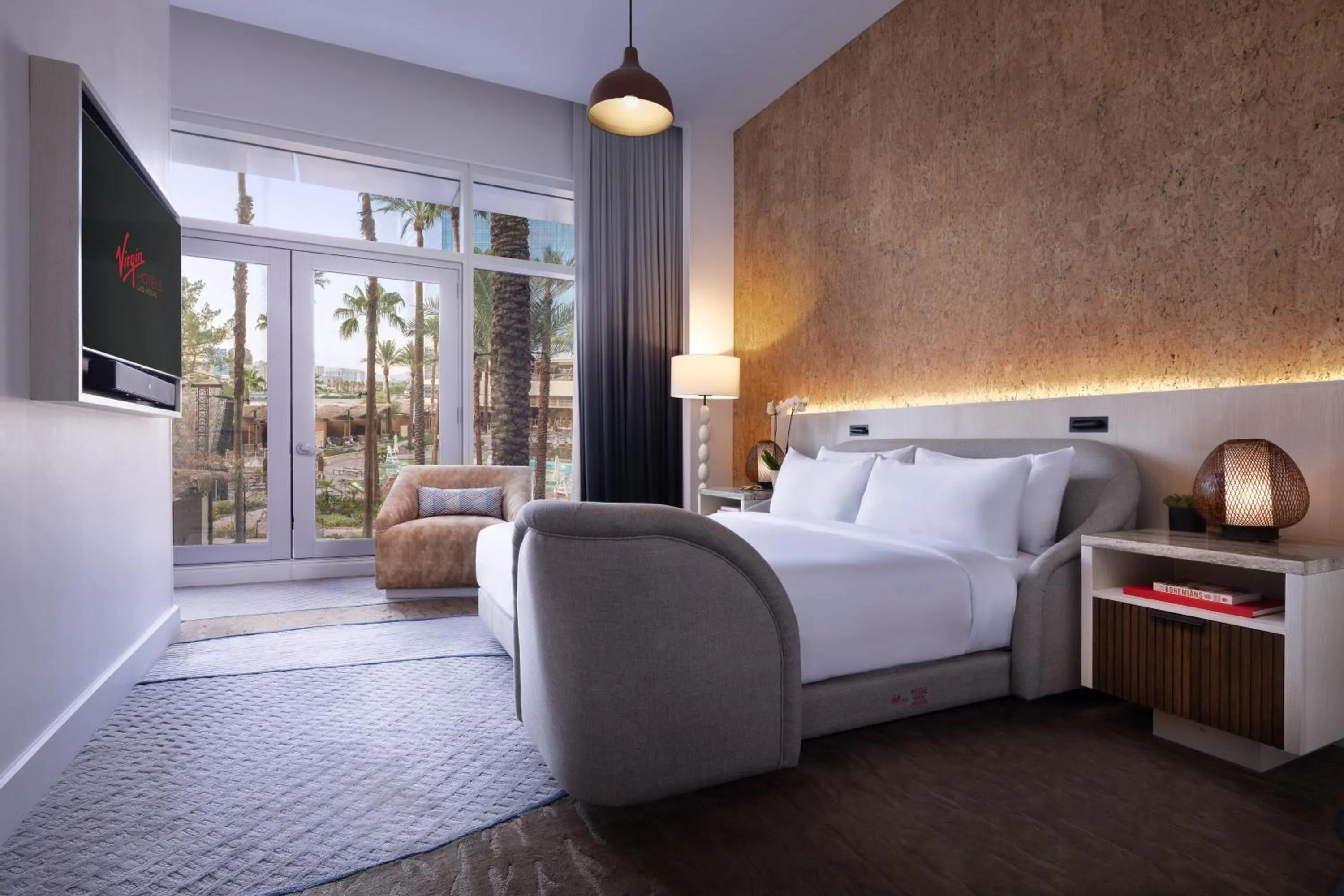 Bed in Virgin Hotels Las Vegas, Curio Collection by Hilton